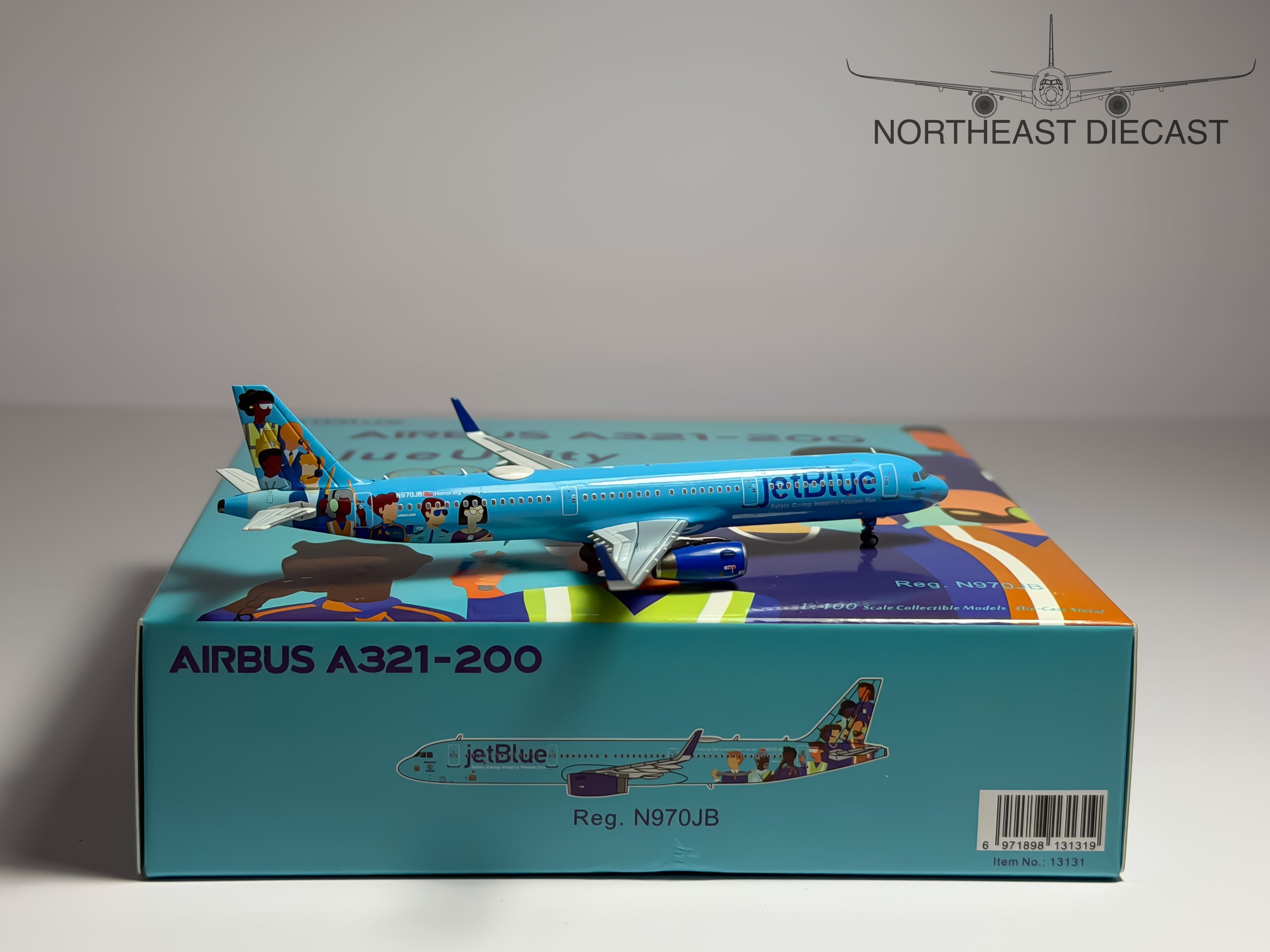 JetBlue Airways Airbus A321-100 1:400 NG Models N970JB (NG13131)