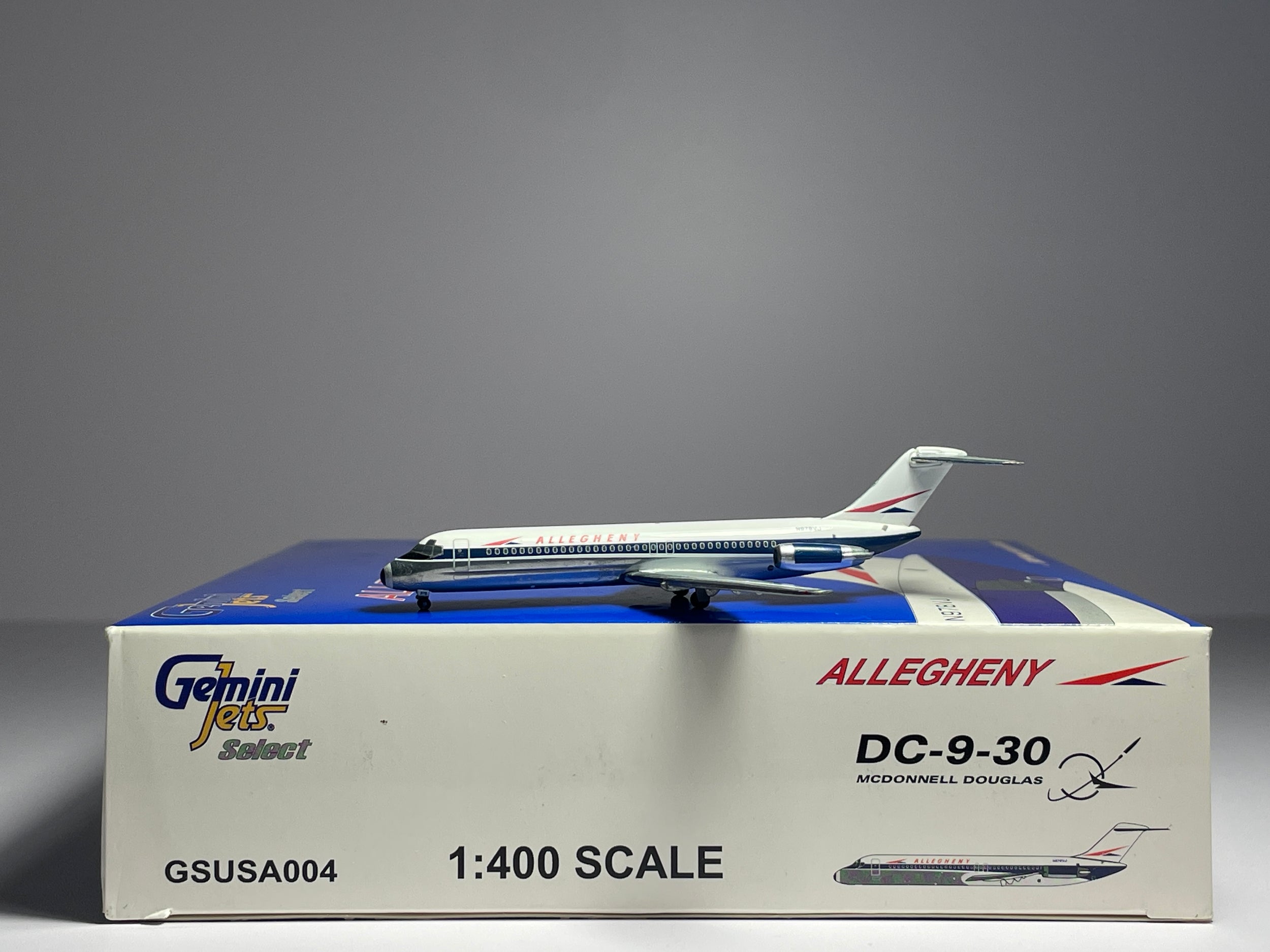 Gemini Jets 1:400 Allegheny Airlines Douglas DC-9-30 N978VJ polished belly GSUSA004