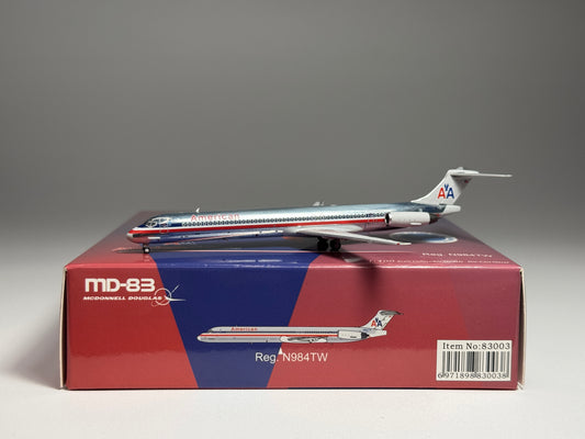 NG Models 1:400 American Airlines McDonnell Douglas MD-83 N984TW Formerly TWA 83003