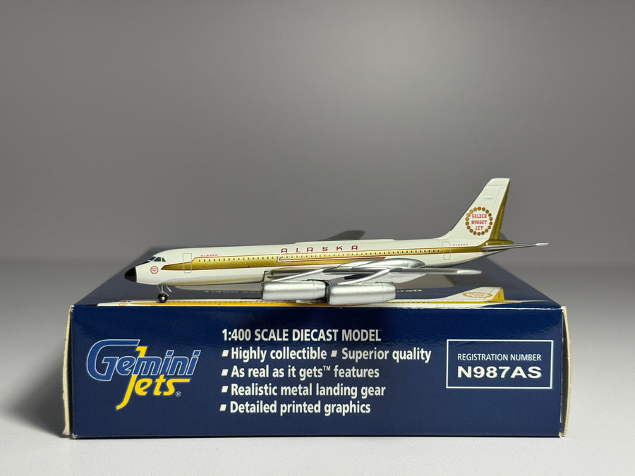 Gemini Jets 1:400 Alaska Airlines Convair CV-990 N987AS Golden Nugget GJASA539