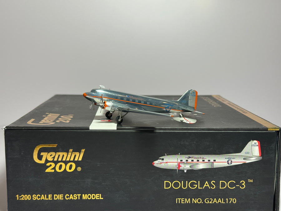 Gemini Jets 1:200 American Airlines Douglas DC-3 NC17334 Flagship Detriot G2AAL170