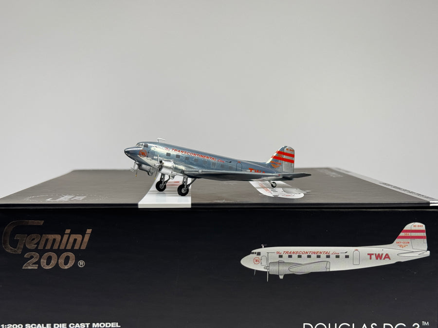 Gemini Jets 1:200 TWA Douglas DC-3 NC1943 G2TWA314