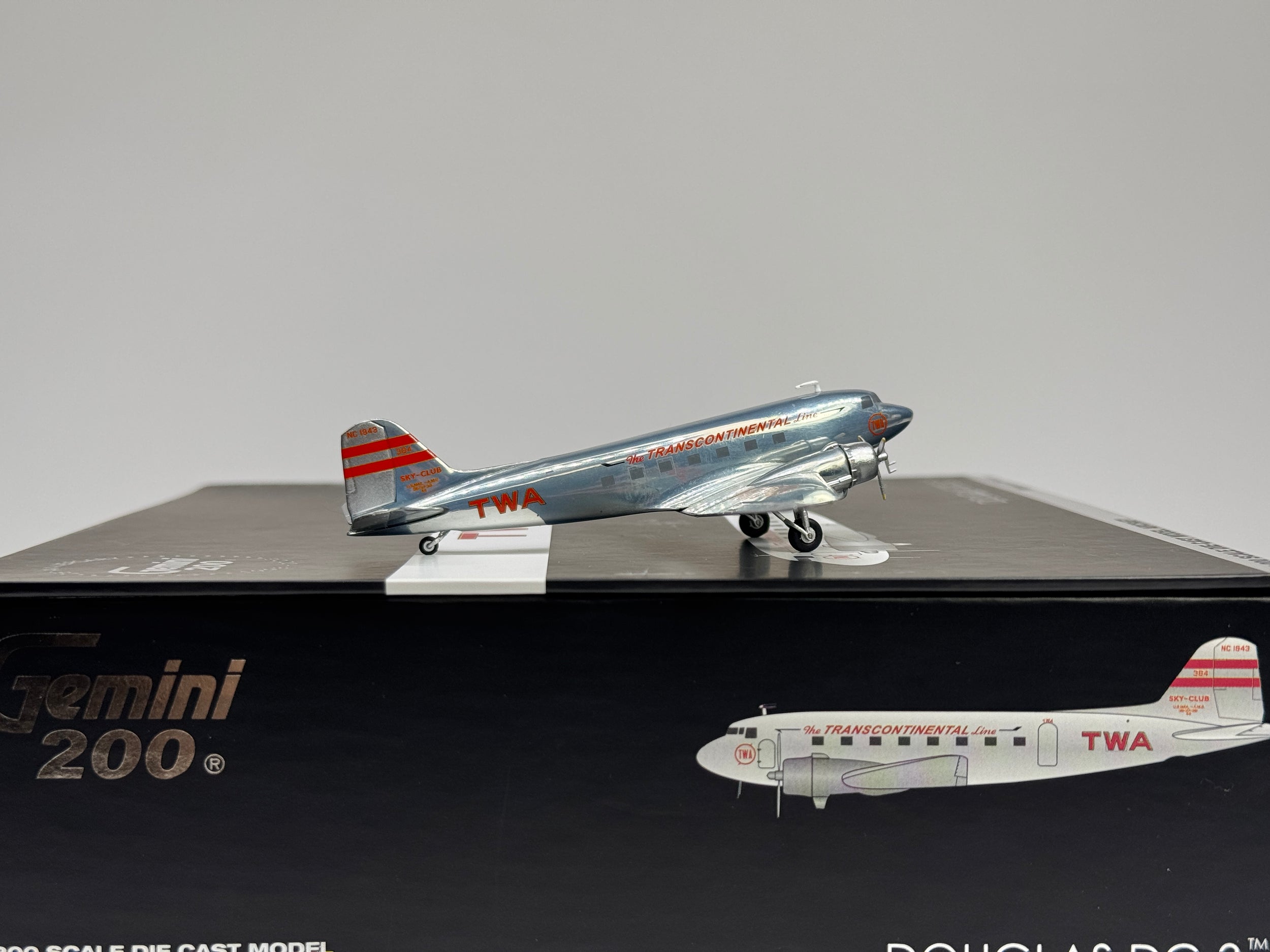 Gemini Jets 1:200 TWA Douglas DC-3 NC1943 G2TWA314