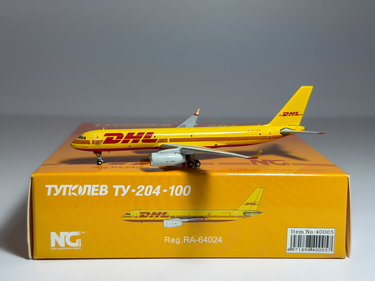 DHL Tupolev TU-204 1:400 NG Models RA-64024 (NG40005)