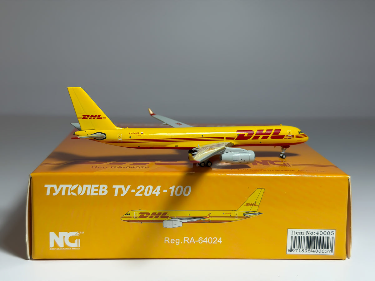 DHL Tupolev TU-204 1:400 NG Models RA-64024 (NG40005)