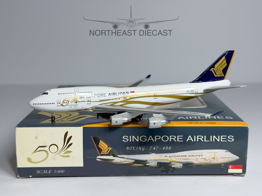 Singapore Airlines Boeing 747-400 1:400 Net Models 9V-SMZ (NM4009VSMZ)