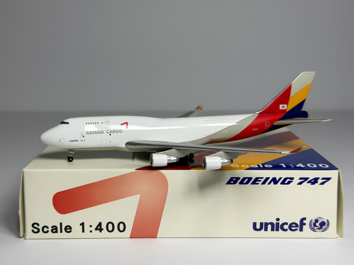 Asiana Cargo Boeing 747-400F 1:400 Net Models HL7413 (NM400HL7413)