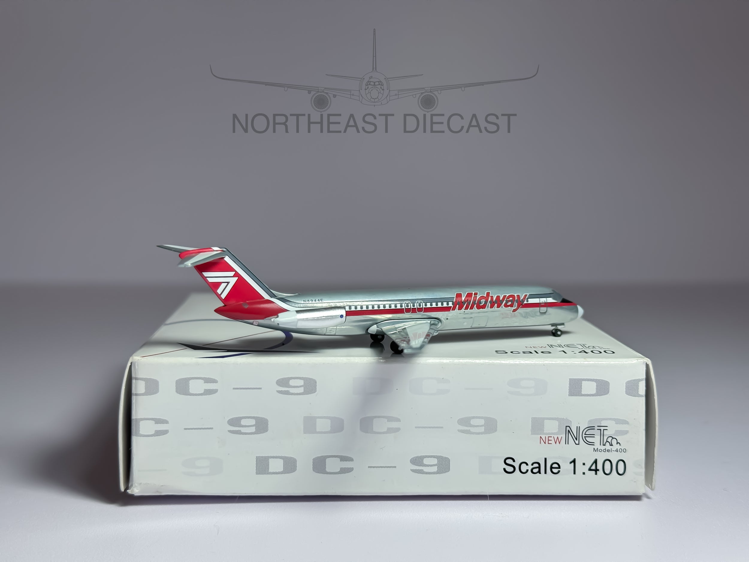 Midway Airlines Douglas DC-9-30 1:400 Net Models N8944E (NMN8944E)