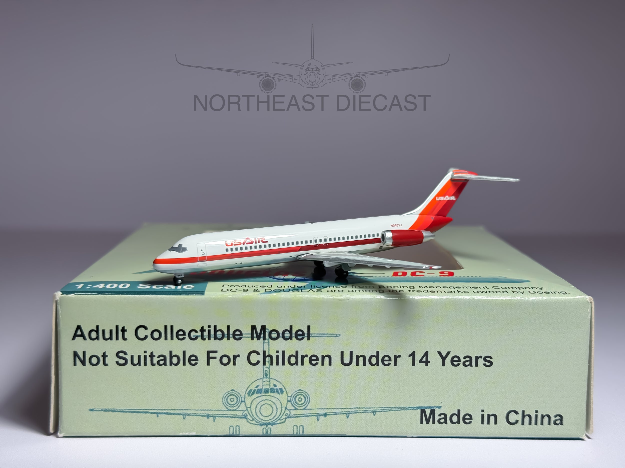 USAir Douglas DC-9-30 1:400 Net Models N946VJ (NMN946VJ)