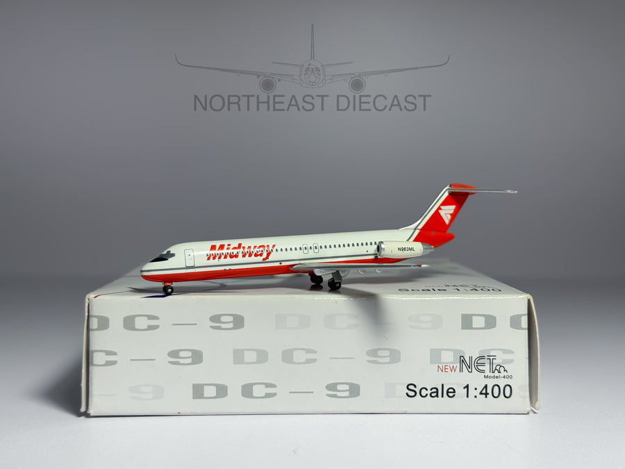 Midway Airlines Douglas DC-9-30 1:400 Net Models N963ML (NMN963ML)