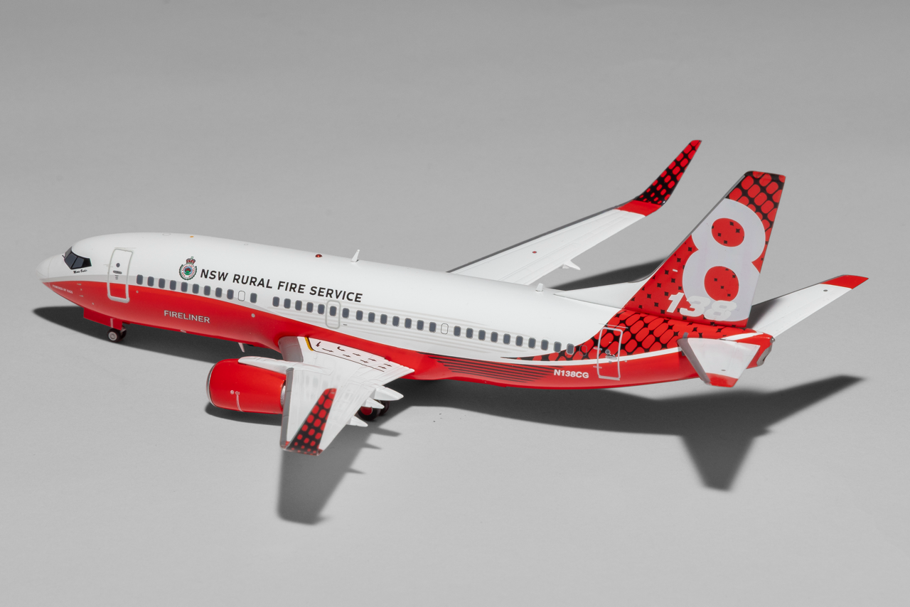 Gemini Jets 1:200 NSW Rural Fire Service Boeing 737-300 N138CG Fire Fighting Tanker G2NSW994