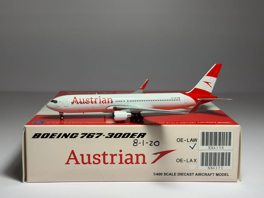 JC Wings 1:400 Austrian Boeing 767-300ER OE-LAW XX4158