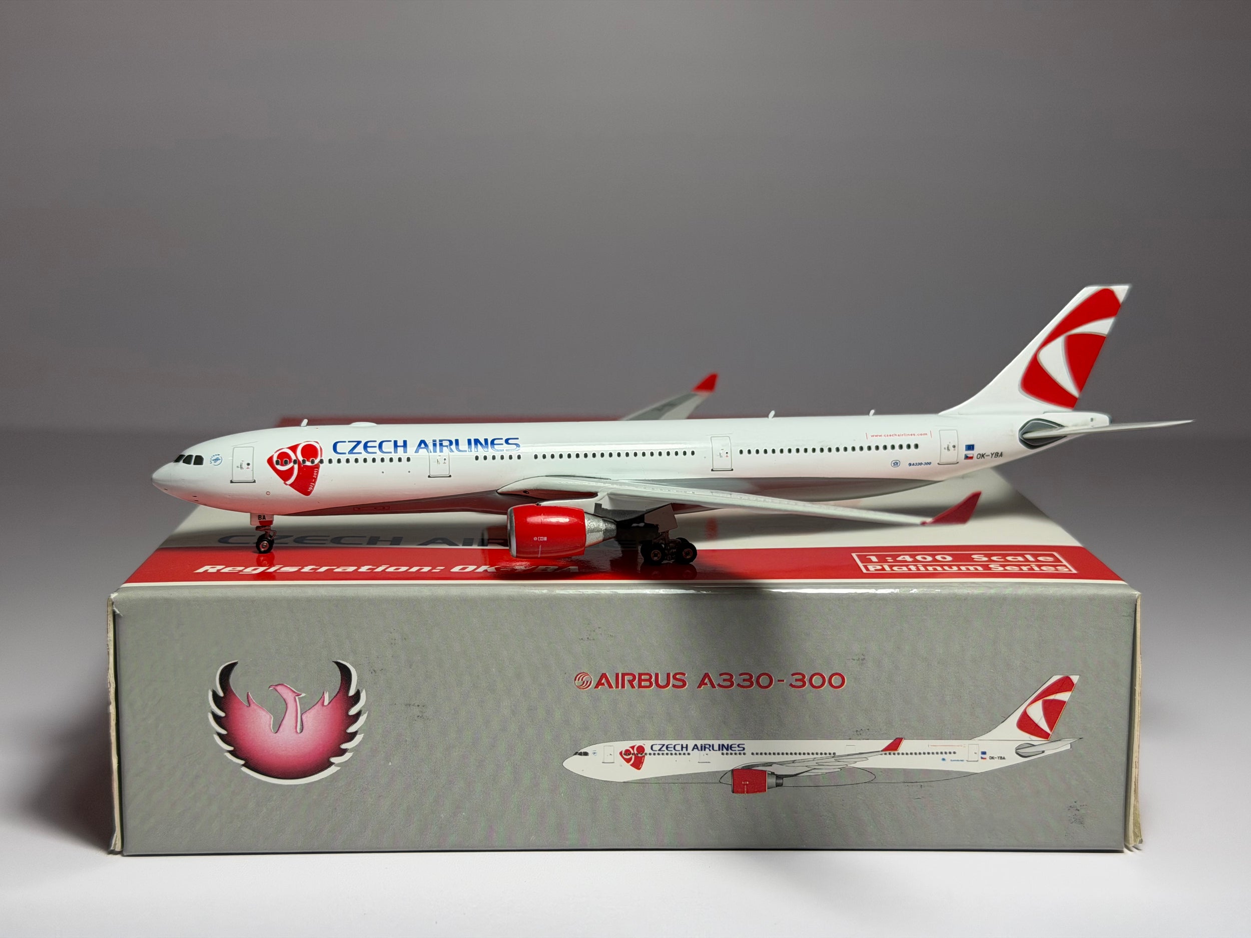 Phoenix Model 1:400 Czech Airlines Airbus A330-300 OK-YBA current colors PH4CSA1043