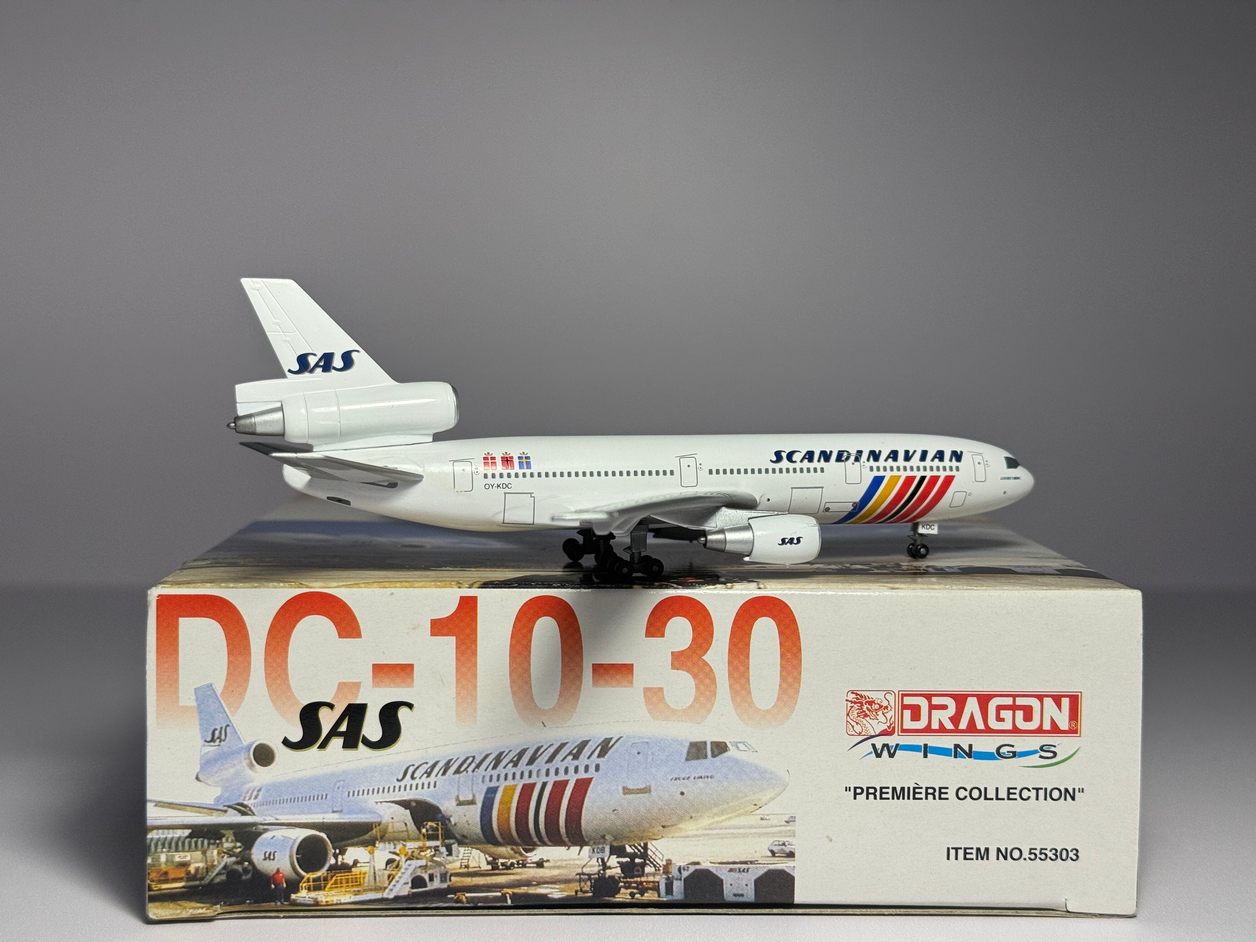 Dragon Wings 1:400 Scandinavian Airlines Douglas DC-10-30 OY-KDC Godfred Viking 55303