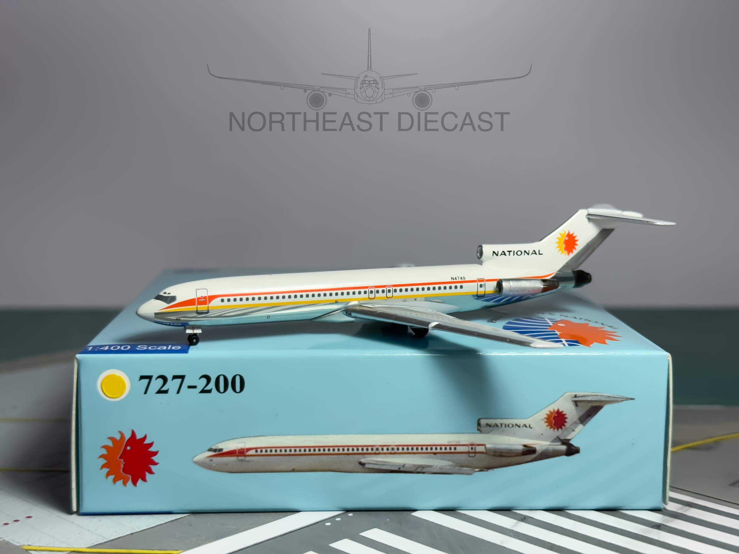 National Airlines Boeing 727-200 1:400 Aeroclassics N4749 (PAA0910B)