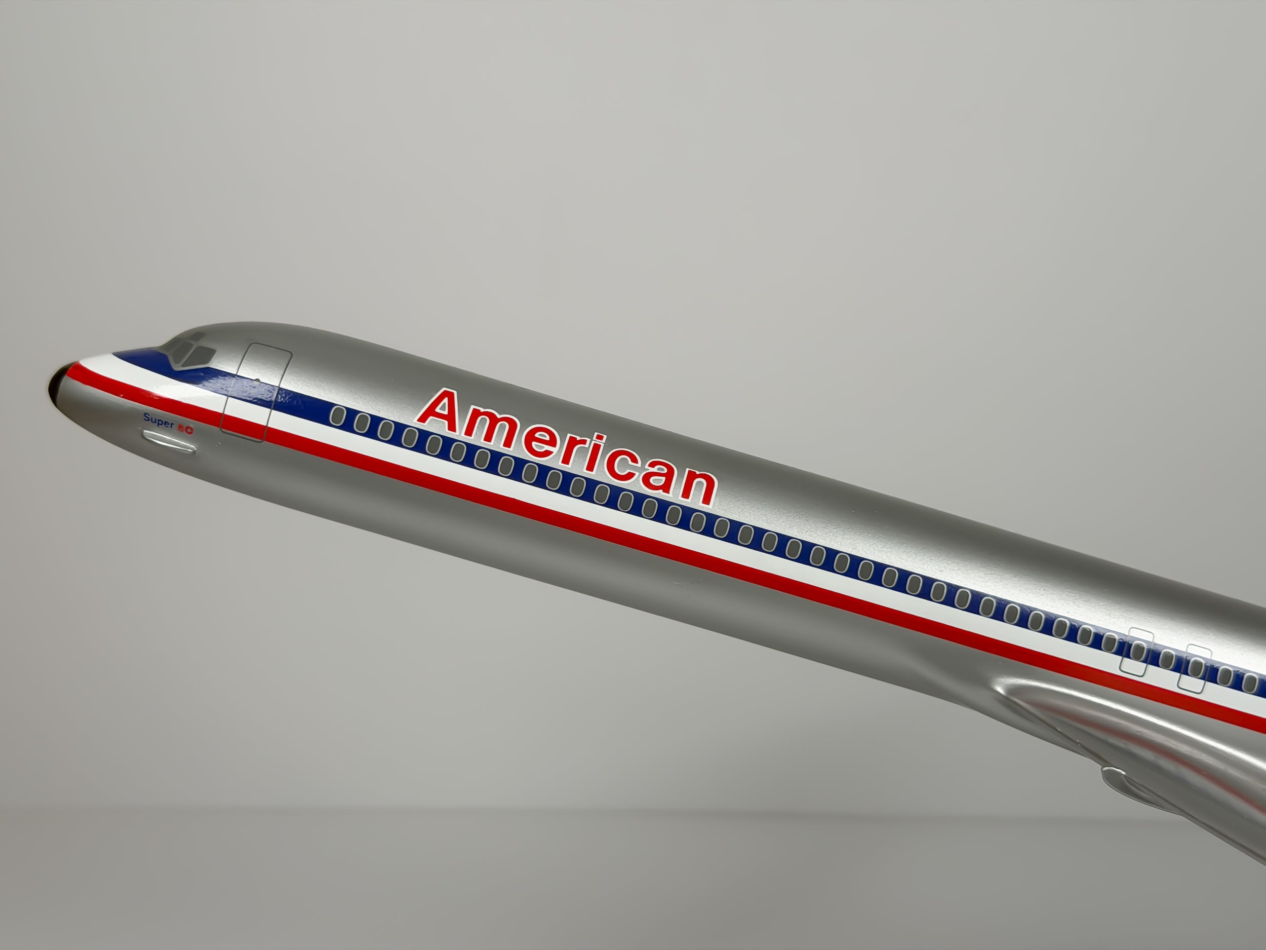 1:100 American Airlines McDonnell Douglas MD-80 - Eagle - Bare Metal | PACMIN
