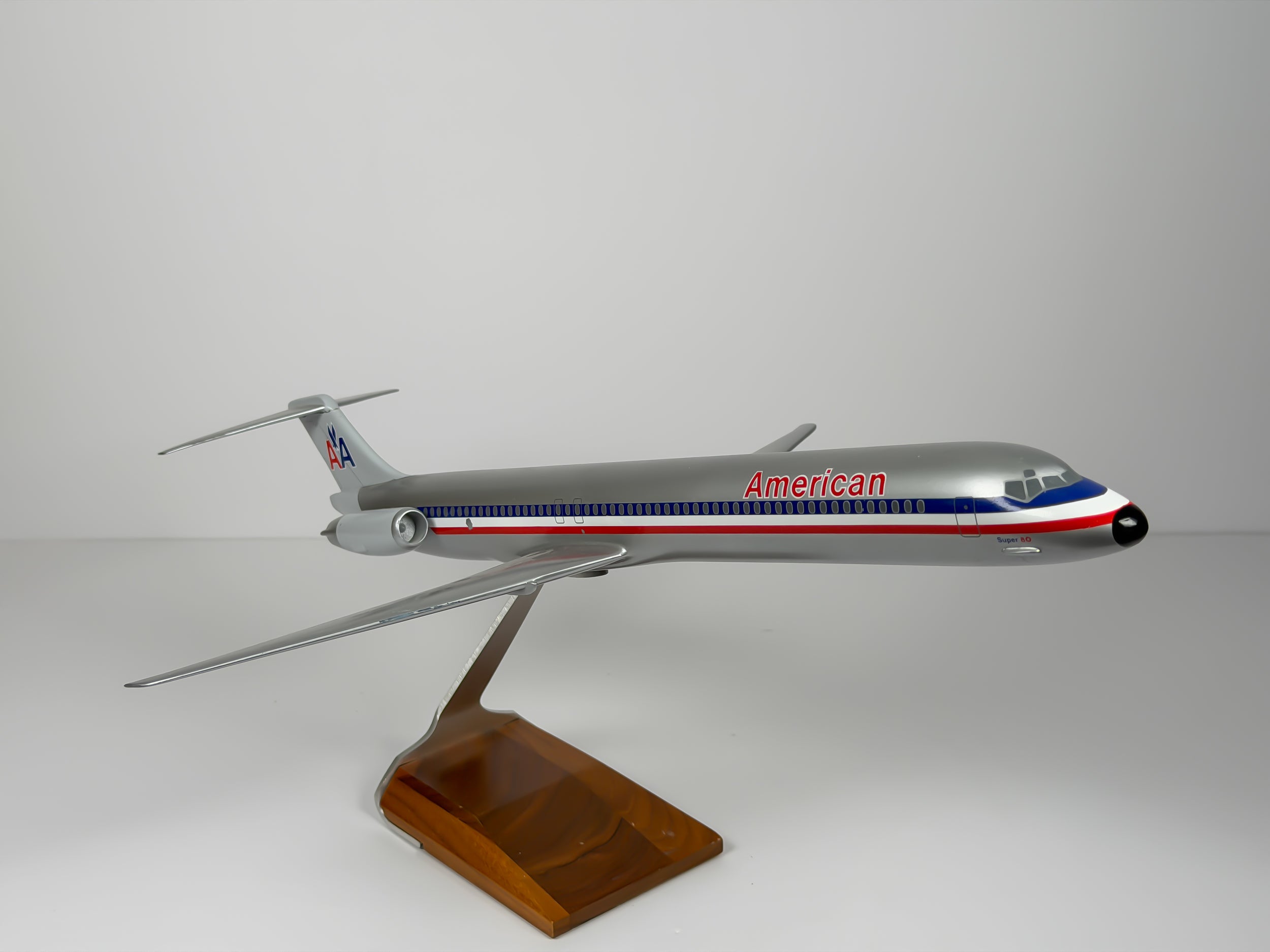 1:100 American Airlines McDonnell Douglas MD-80 - Eagle - Bare Metal | PACMIN