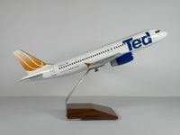1:100 United Airlines Airbus A320 (N495UA) - "Ted" Orange Tulip | PACMIN