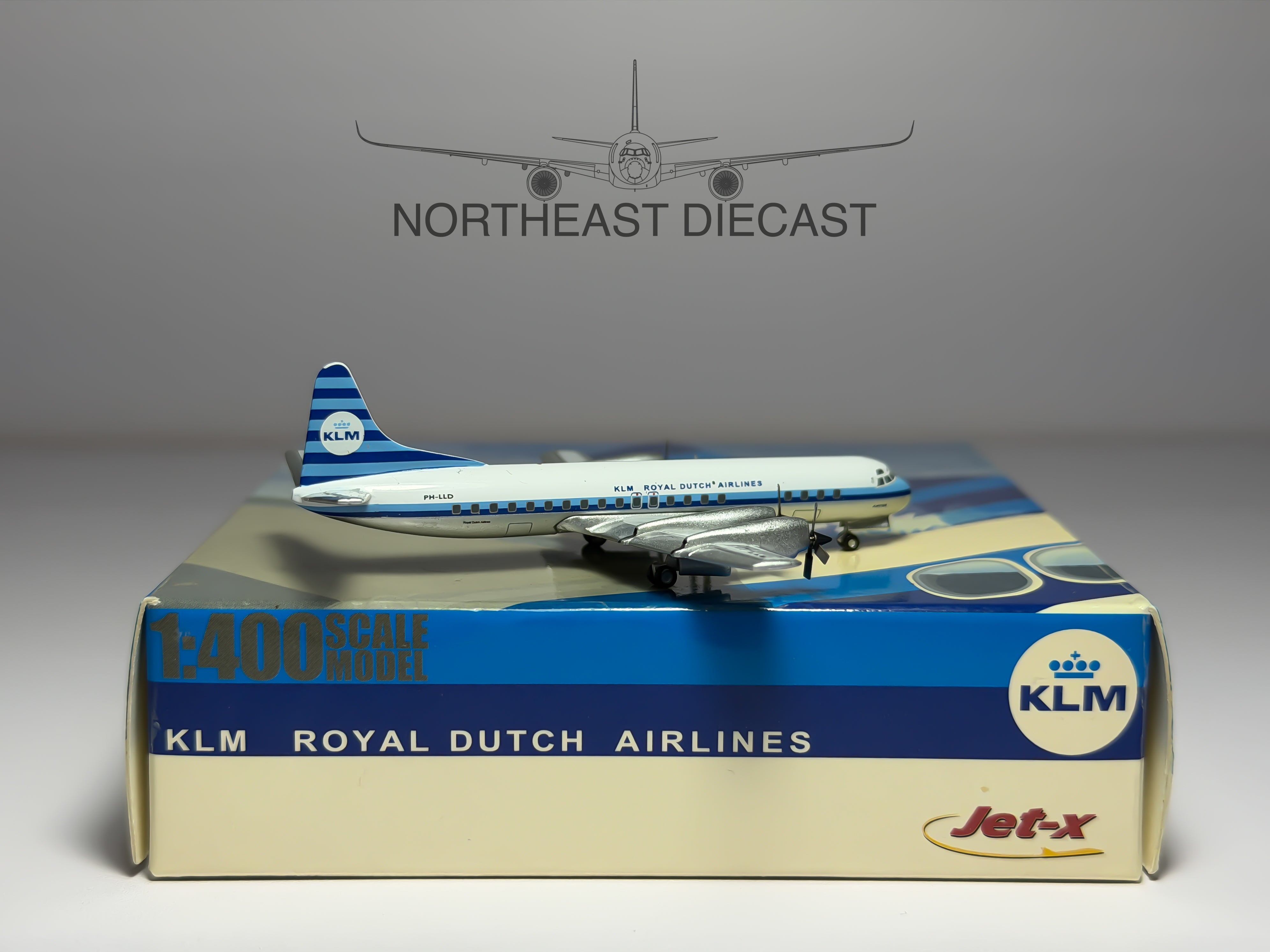 KLM Lockheed L-188 Electra 1:400 Jet-X PH-LLD (JX434)