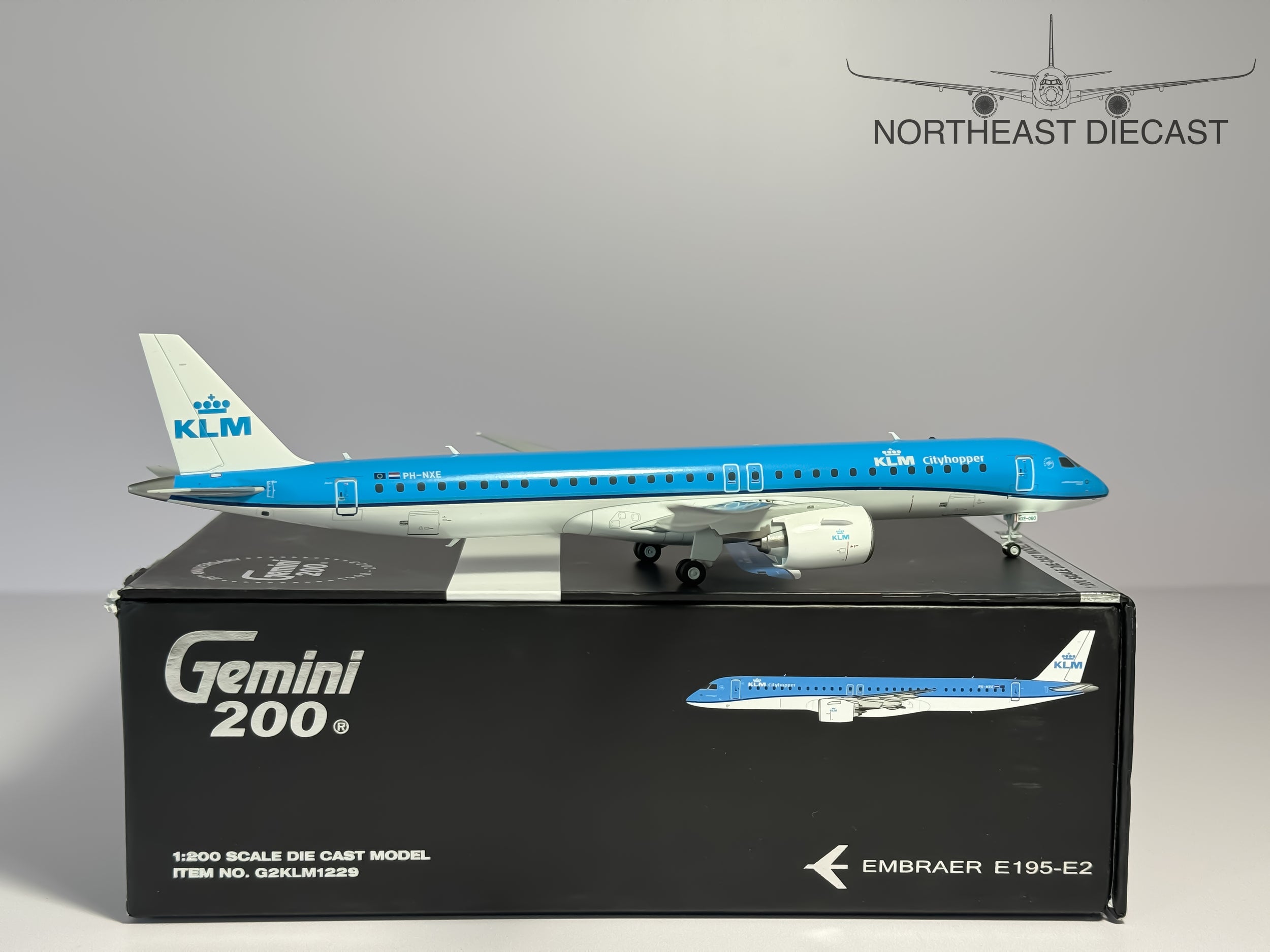 KLM Cityhopper Embraer E195-E2 1:200 Gemini Jets PH-NXE (G2KLM1229)