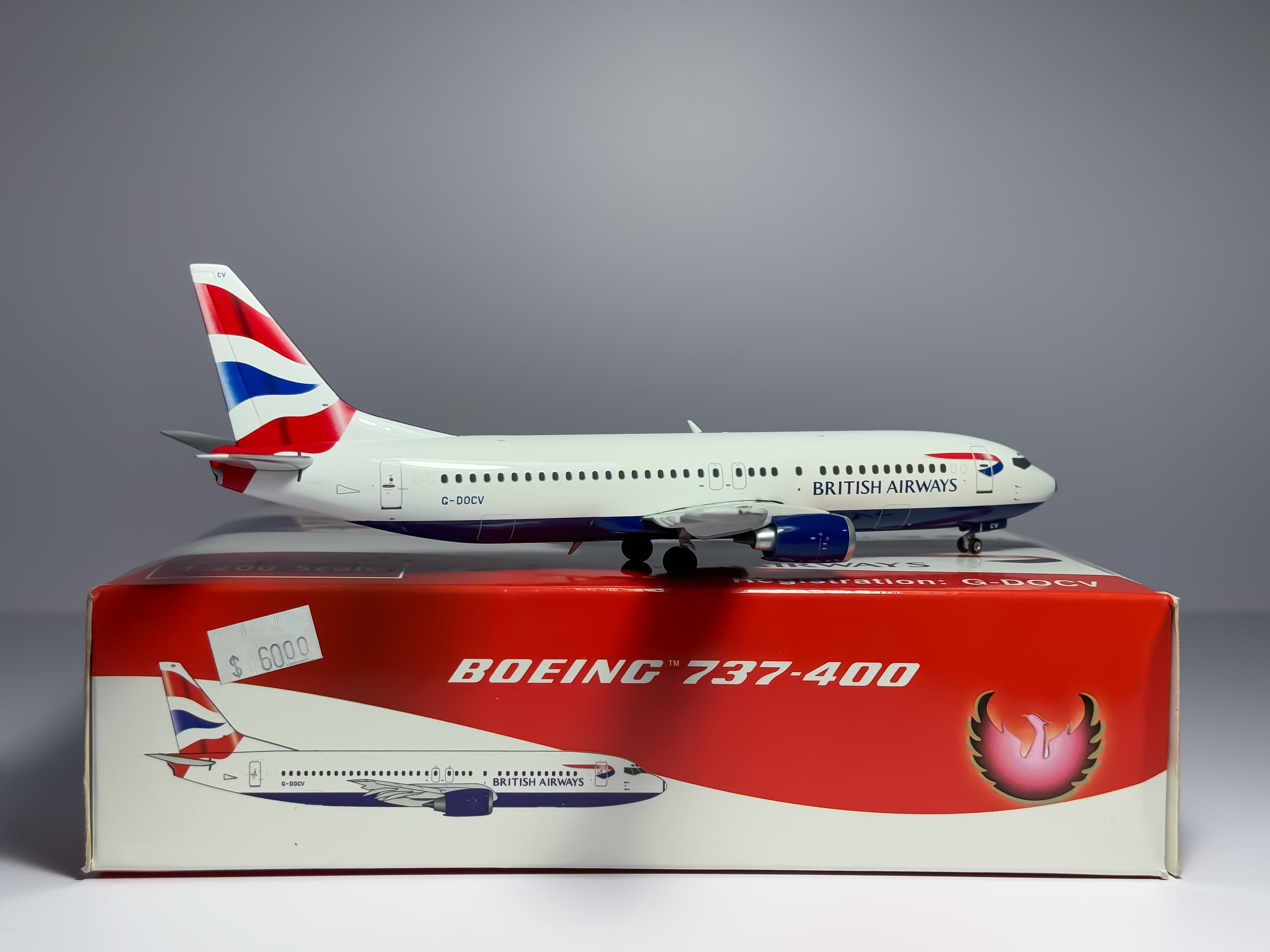 British Airways Boeing 737-400 1:200 Phoenix G-DOCV (PH2BAW053)