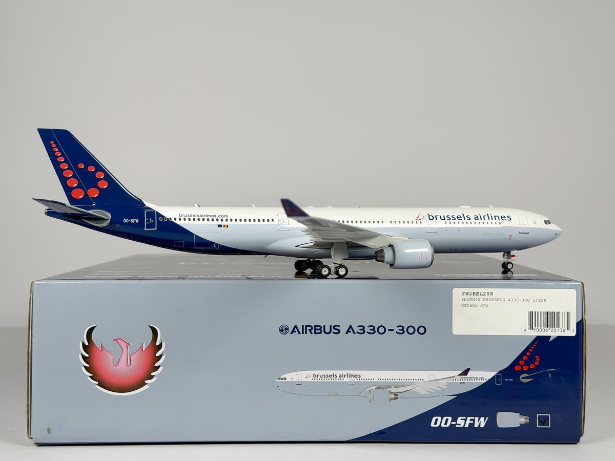 Brussels Airlines Airbus A330-300 1:200 Phoenix OO-SFW (PH2BEL208)