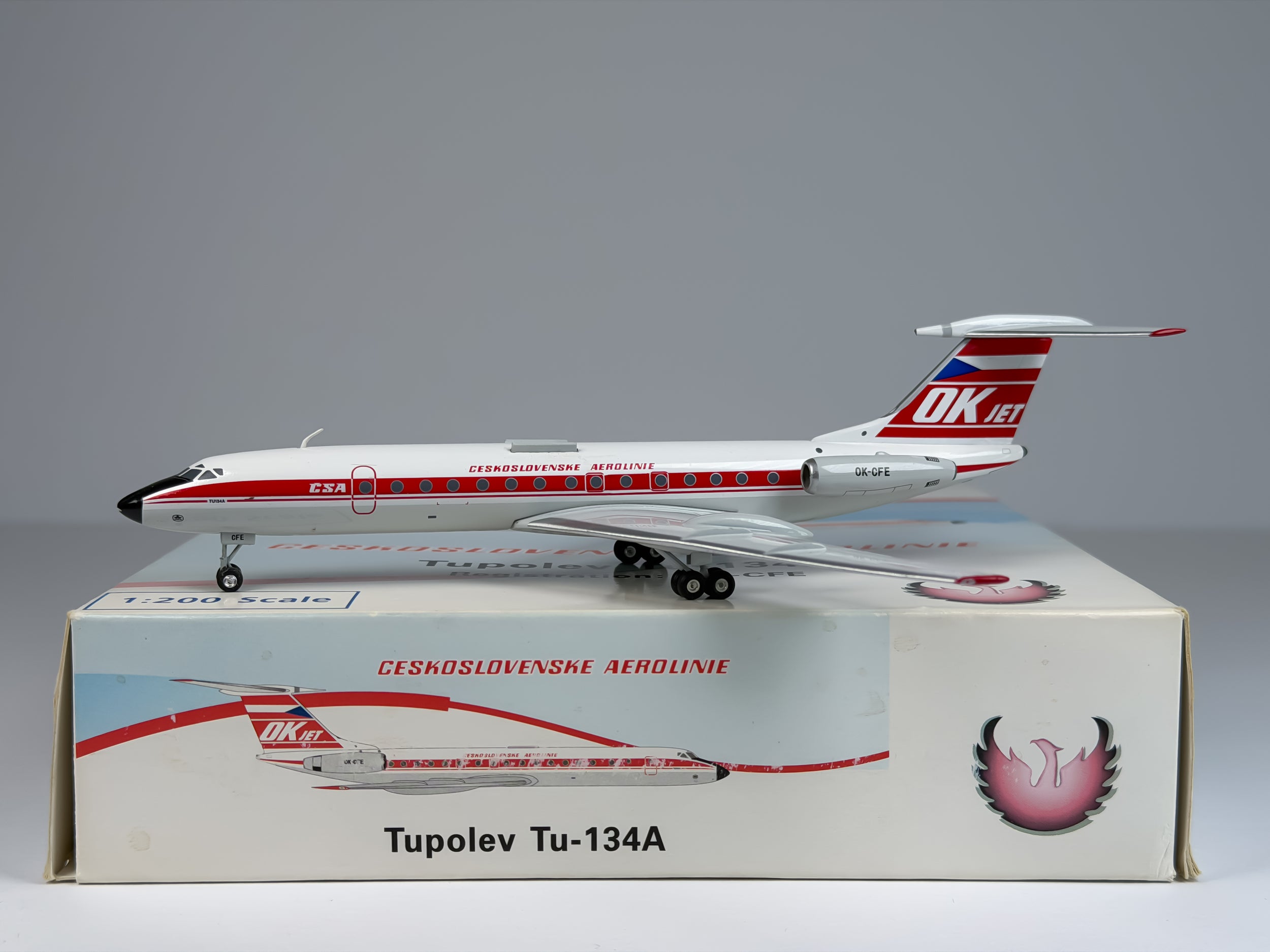 Czechoslovak Airlines Tupolev TU-134A 1:200 Phoenix OK-CFE (PH2CSA028)