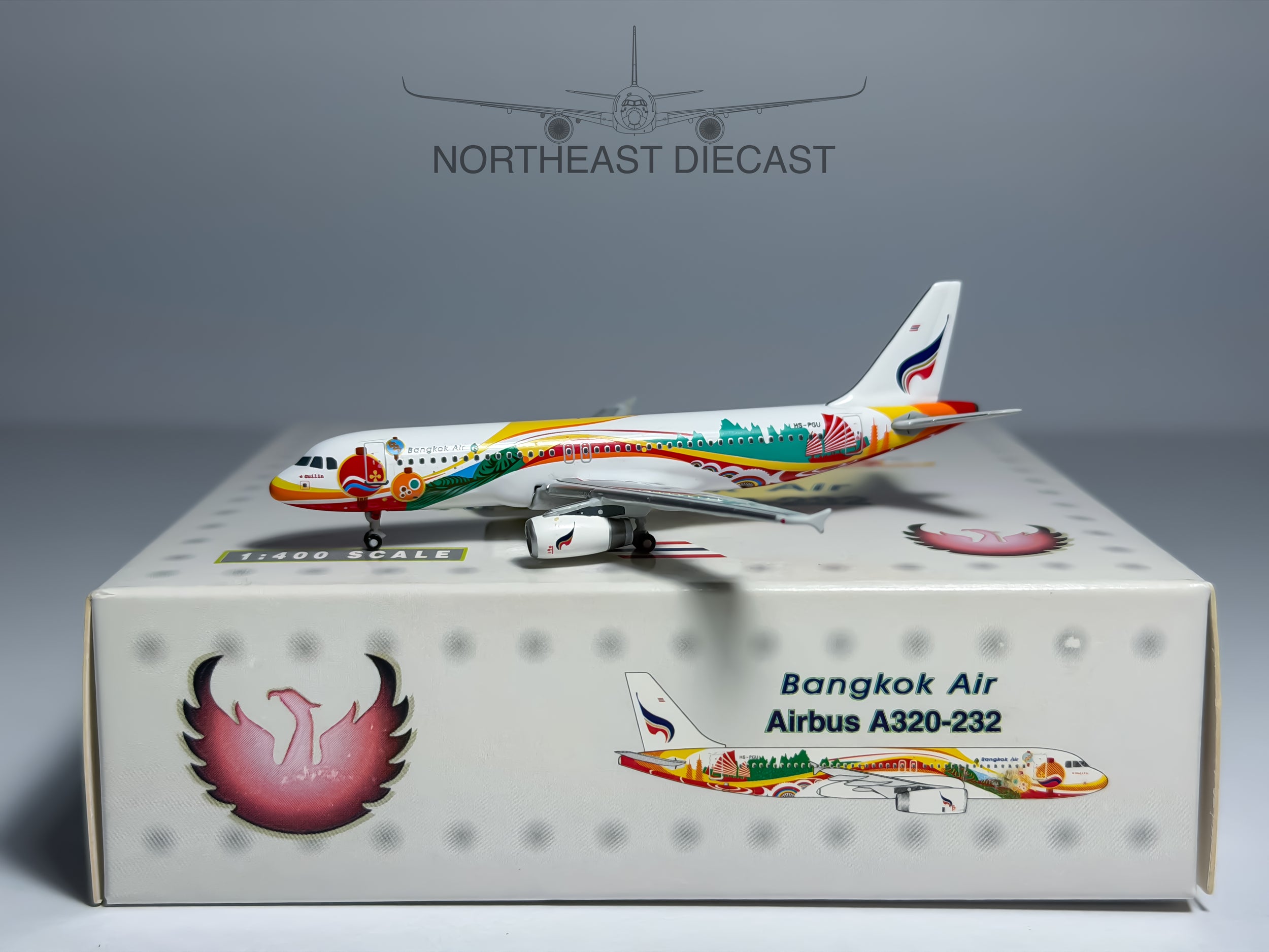 Bangkok Air Airbus A320-200 1:400 Phoenix HS-PGU (PH410023)