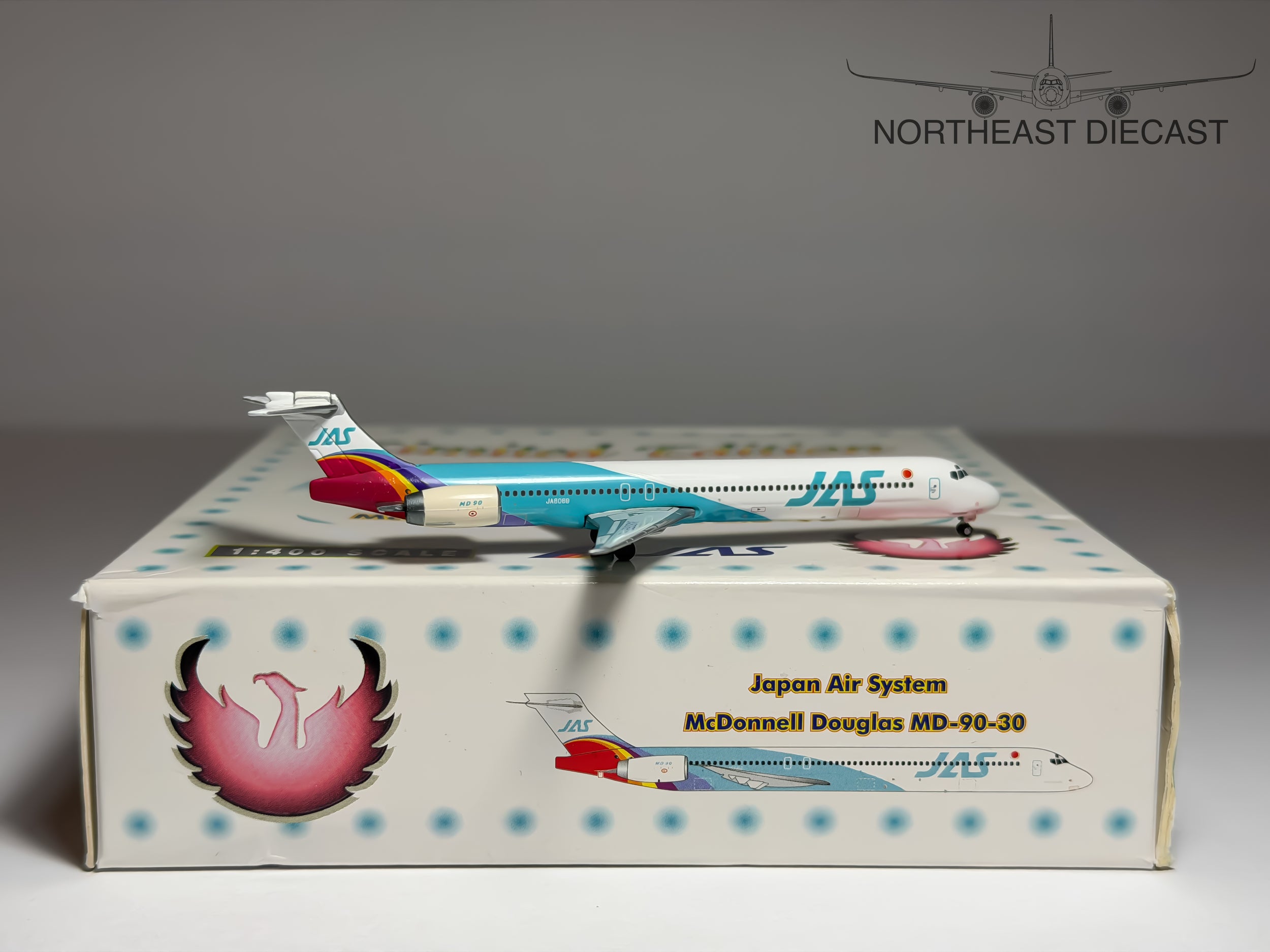JAS Japan Air System McDonnell Douglas MD-90 1:400 Phoenix JA8069 (PH410046)