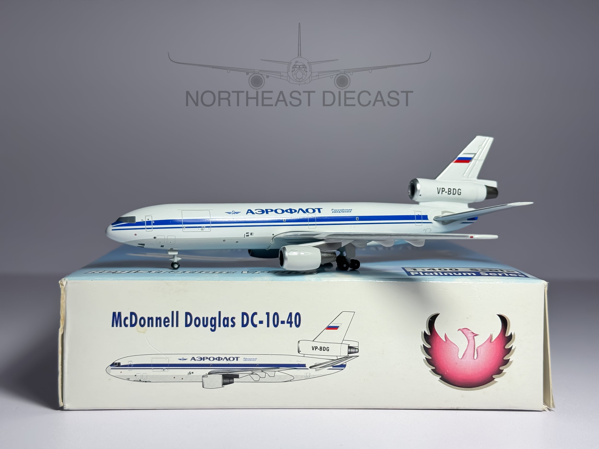 Aeroflot McDonnell Douglas DC-10-40F 1:400 Phoenix VP-BDG (PH410146)
