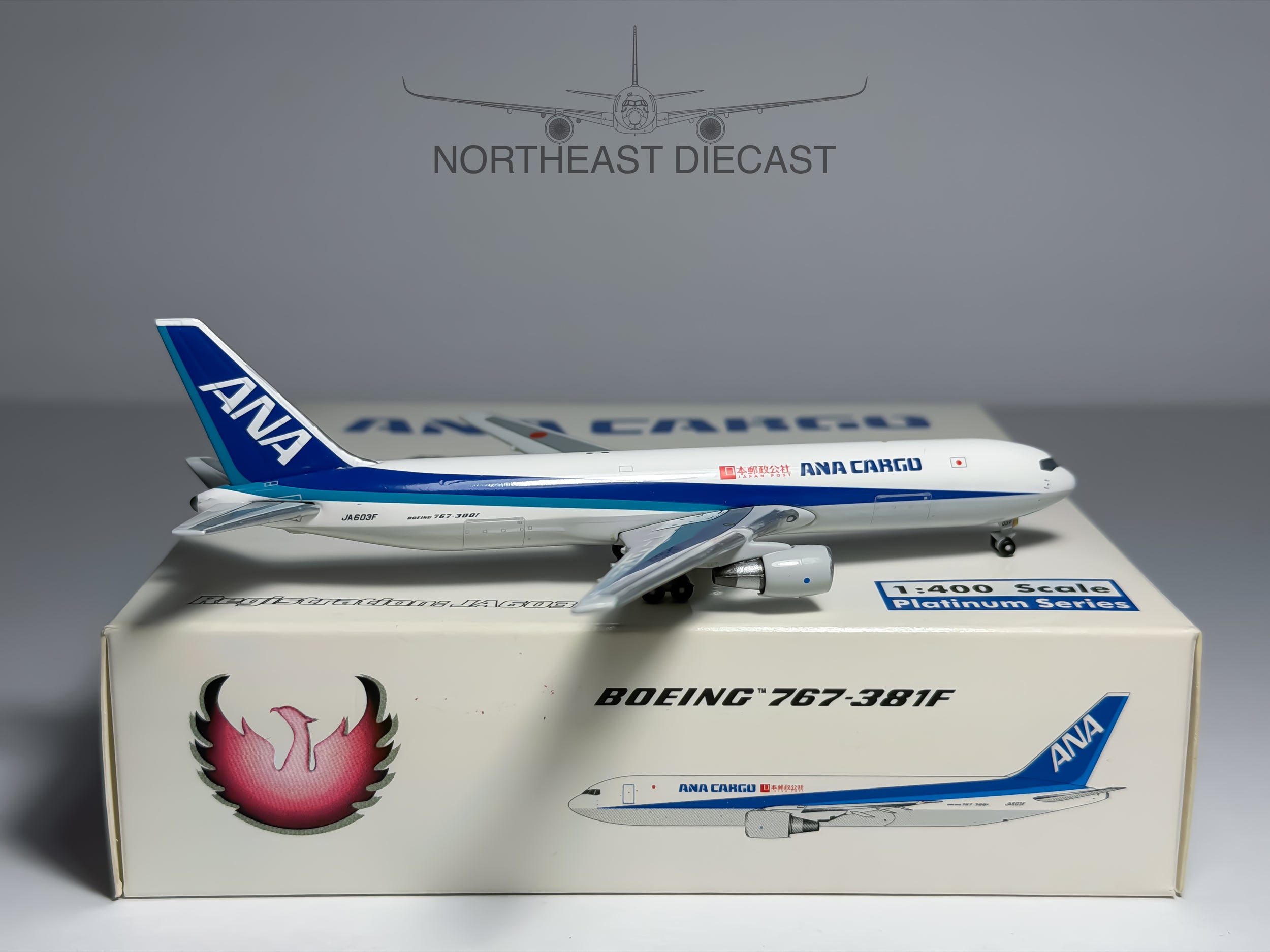 ANA Cargo Boeing 767-300F 1:400 Phoenix JA603F (PH410183)