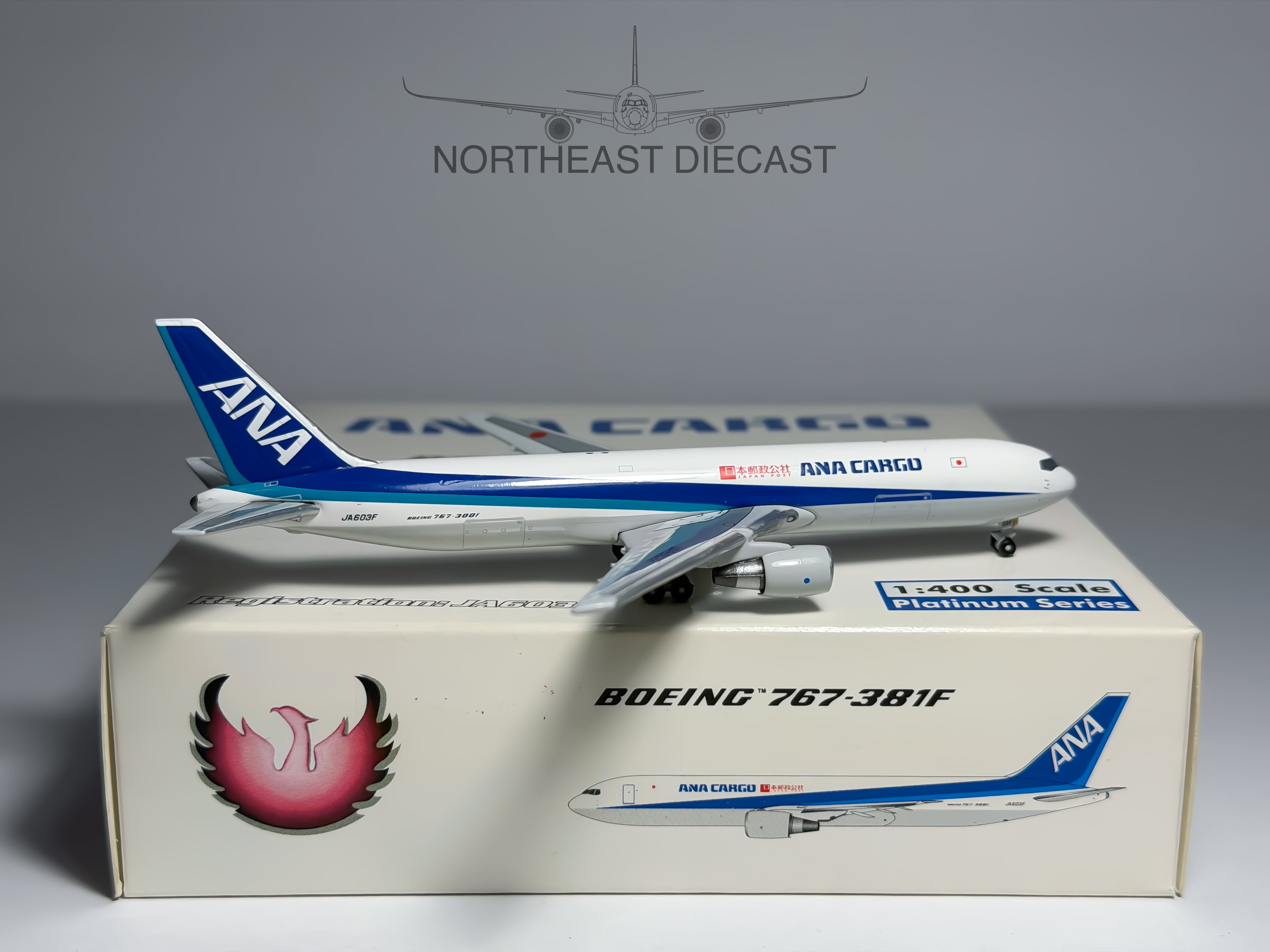 ANA Cargo Boeing 767-300F 1:400 Phoenix JA603F (PH410183)