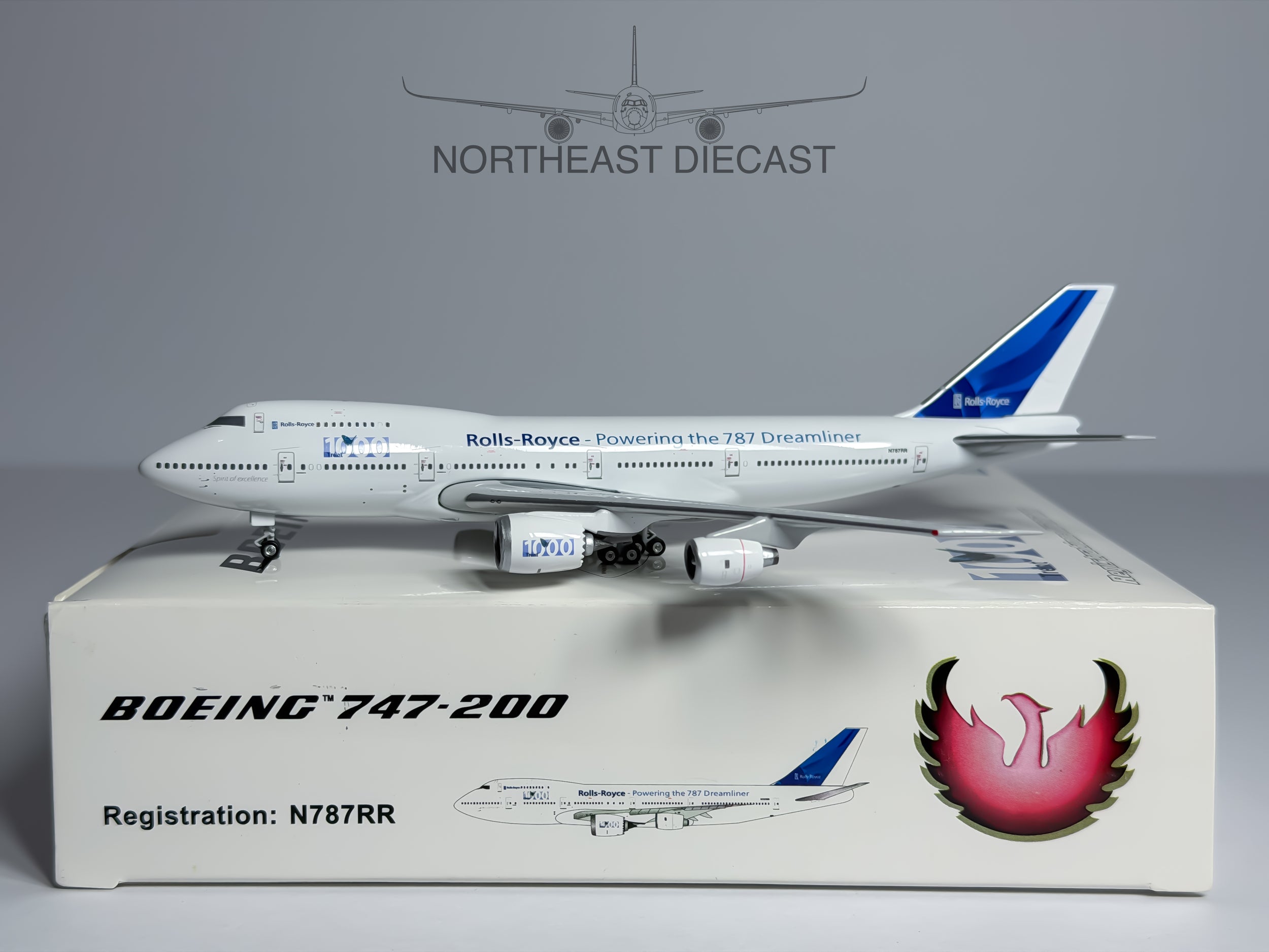 Rolls Royce Boeing 747-200 1:400 Phoenix N787RR (PH410212)