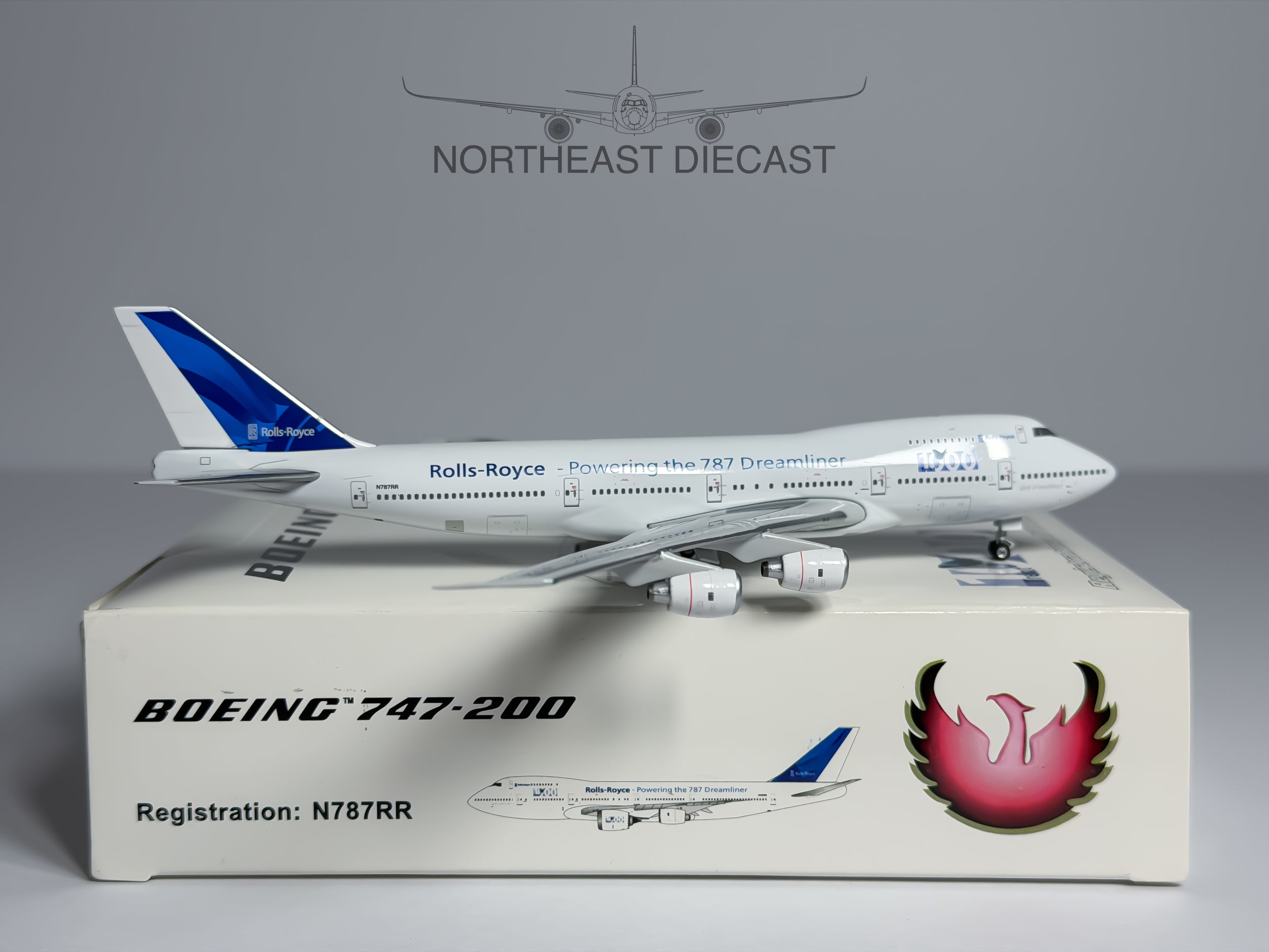 Rolls Royce Boeing 747-200 1:400 Phoenix N787RR (PH410212)