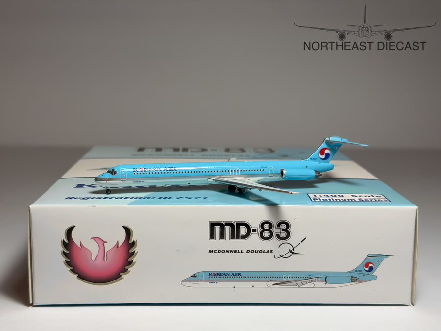 Korean Air McDonnell Douglas MD-83 1:400 Phoenix HL7571 (PH410405)