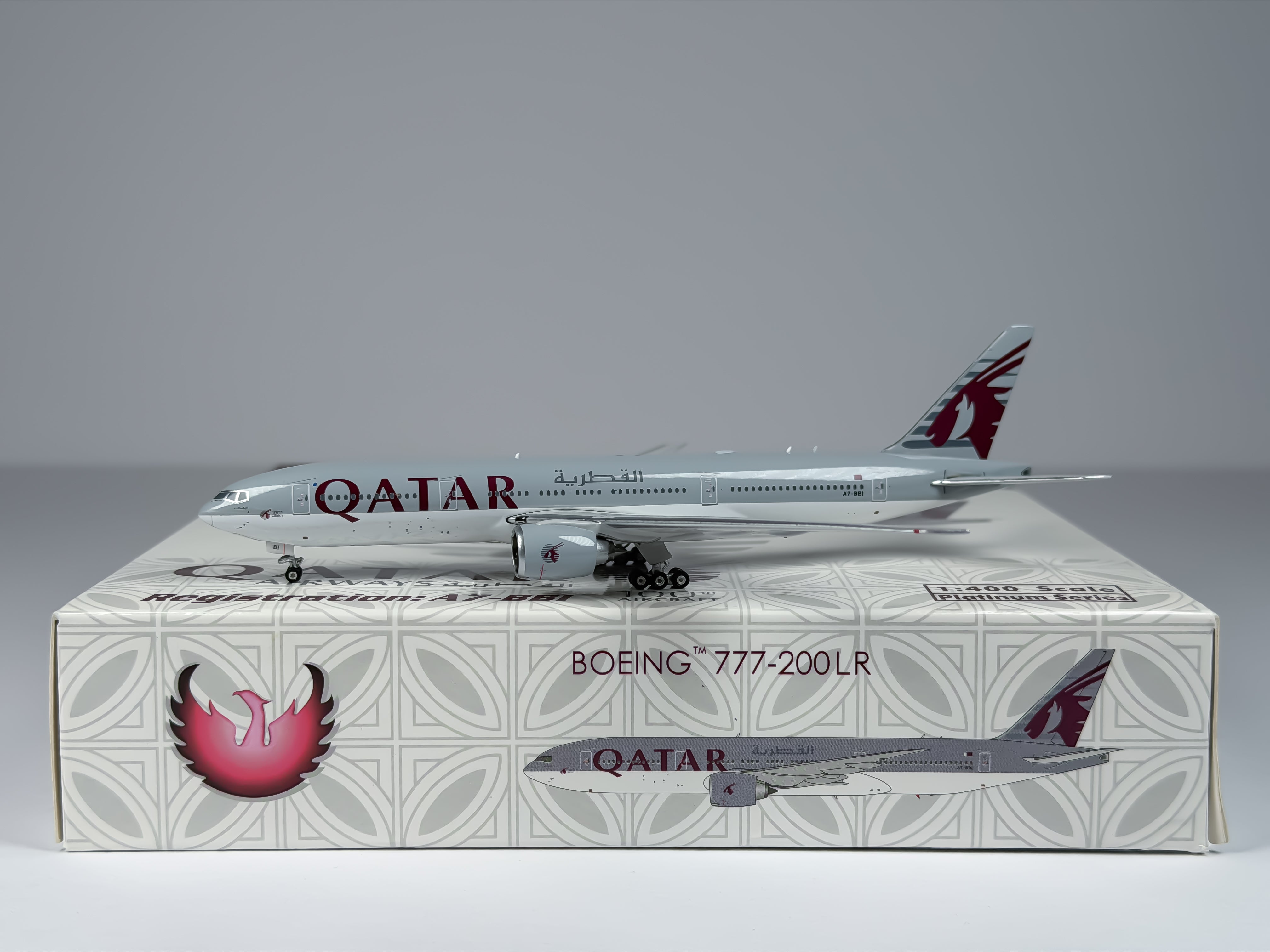 Qatar Airways Boeing 777-200LR 1:400 Phoenix A7-BBI (PH410963)