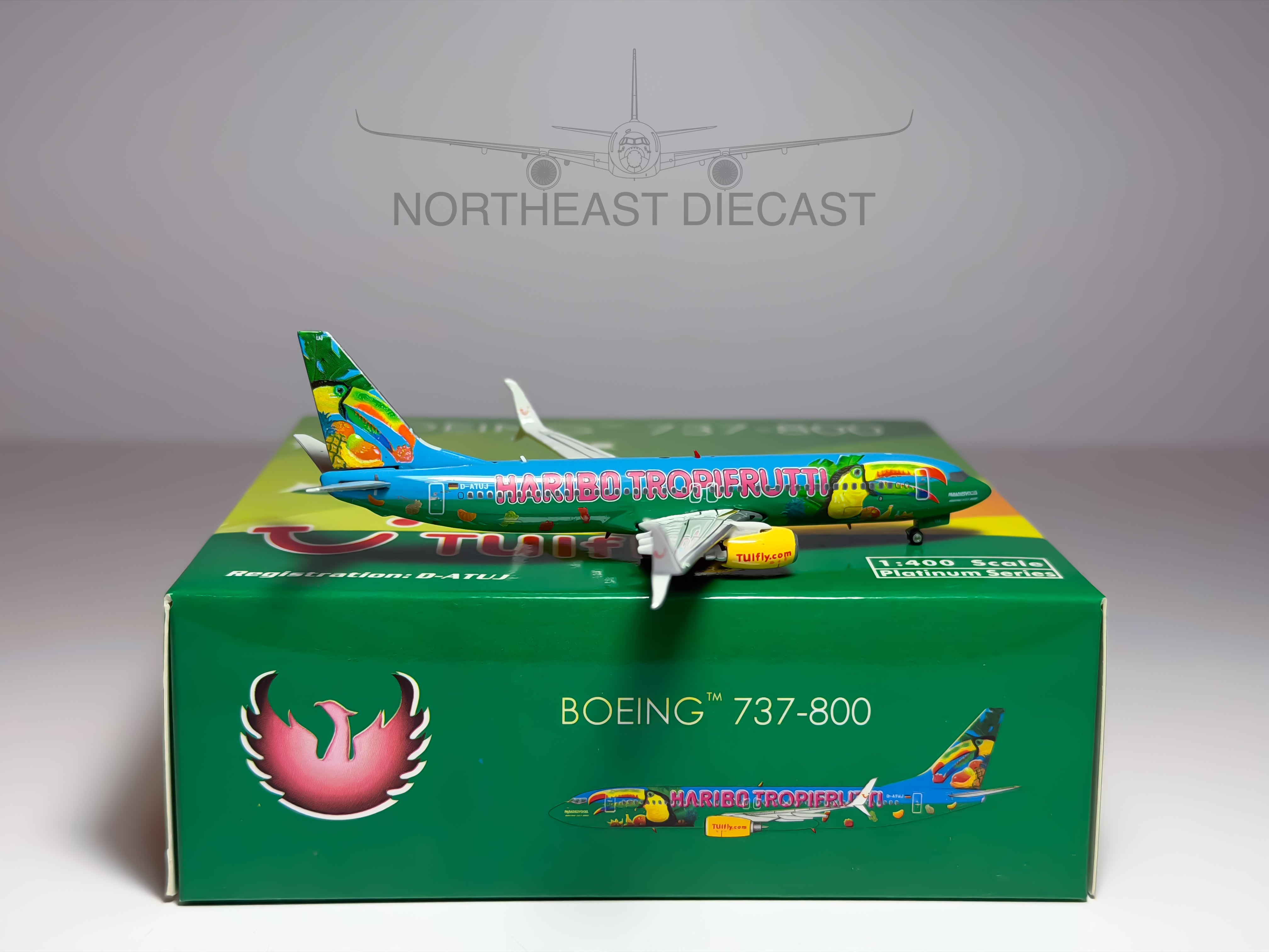 TUIfly Boeing 737-800 1:400 Phoenix D-ATUJ (PH411196)