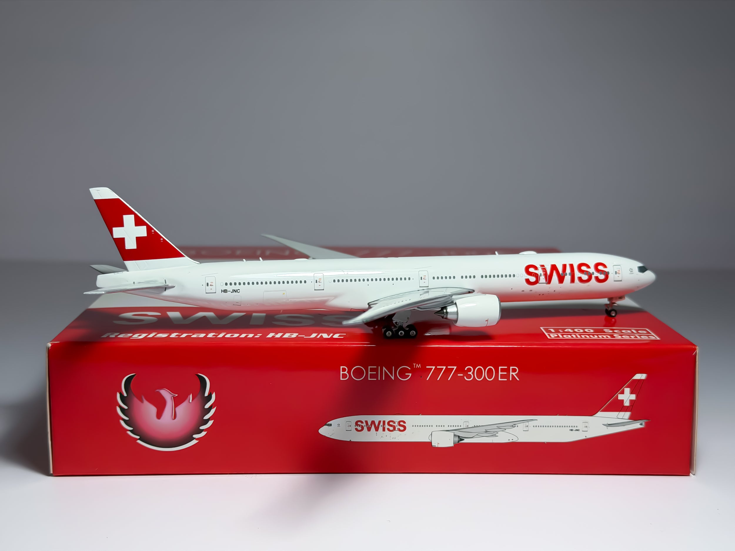 SWISS Boeing 777-300ER 1:400 Phoenix HB-JNC (PH411266)