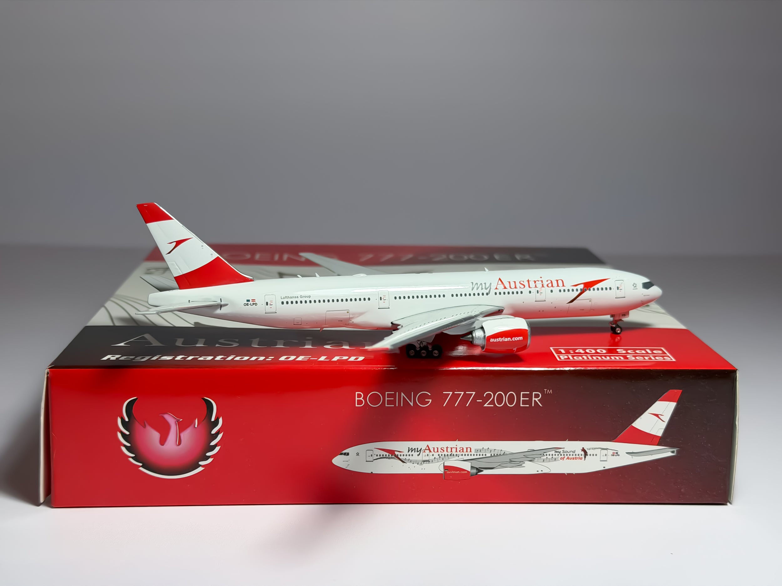 Austrian Airlines Boeing 777-200ER 1:400 Phoenix OE-LPD (PH411527)