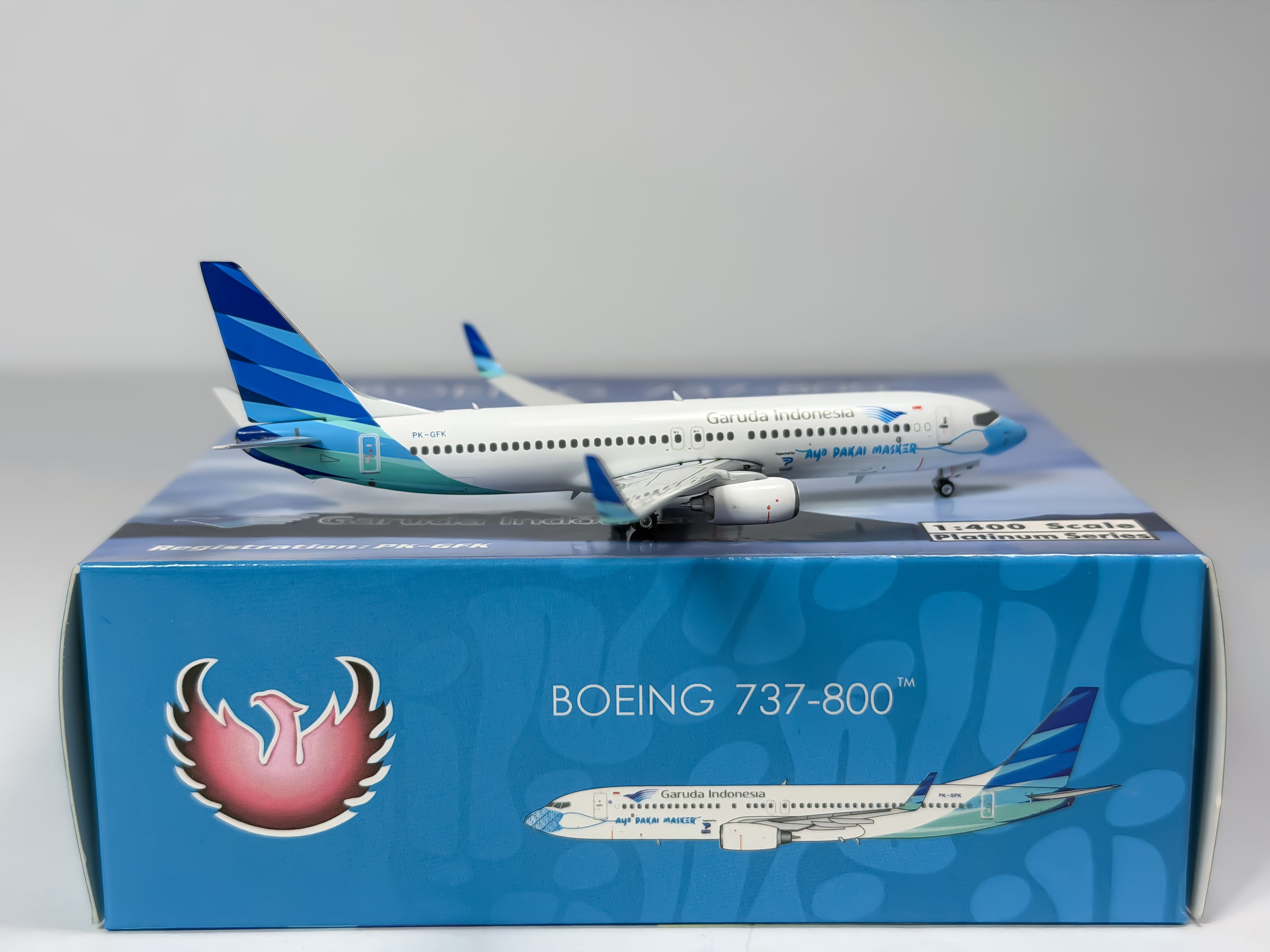 Garuda Indonesia Boeing 737-800 1:400 Phoenix Models PK-GFK (PH411659)