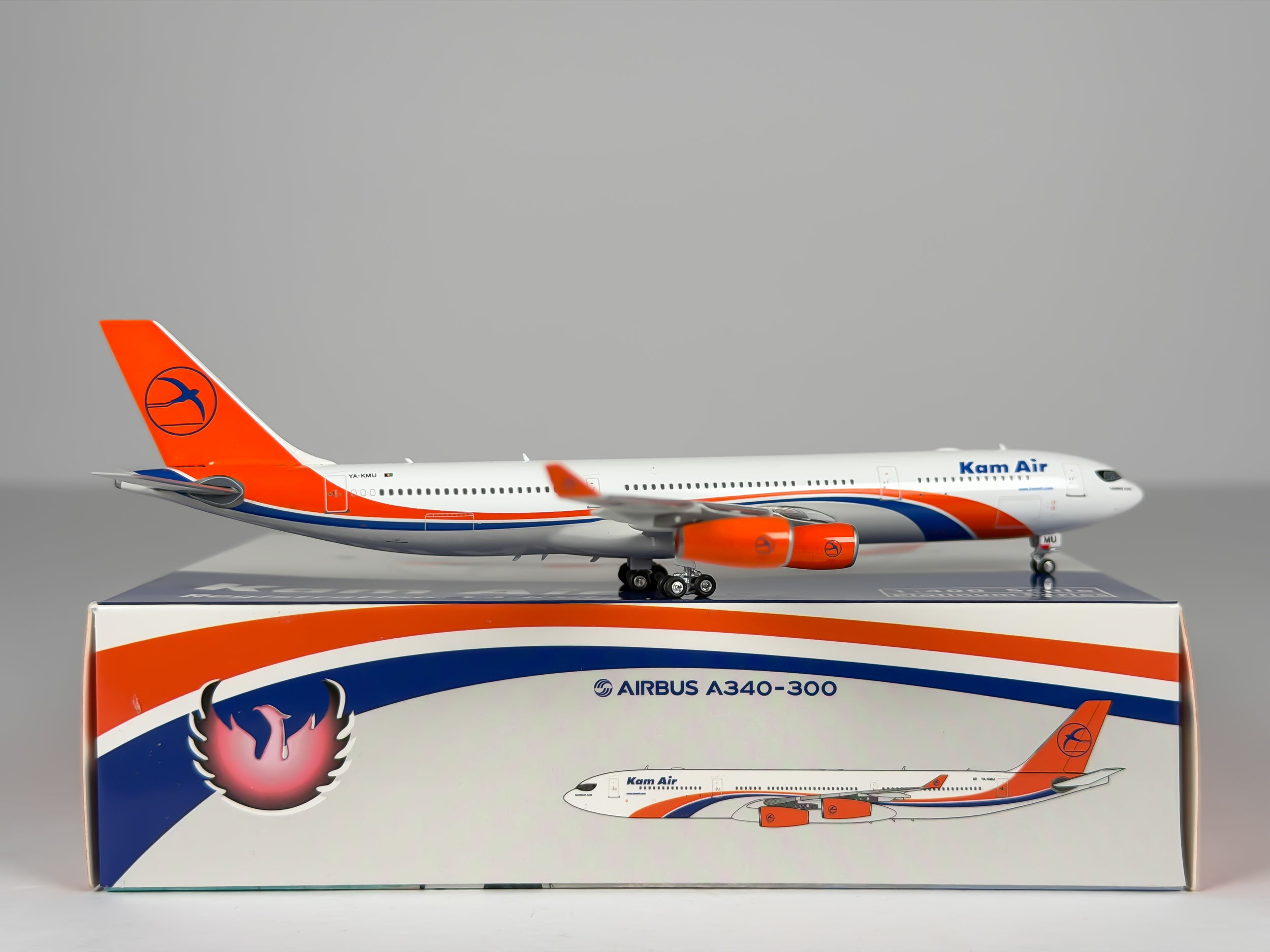 Kam Air Airbus A340-300 1:400 Phoenix YA-KMU (PH411742)