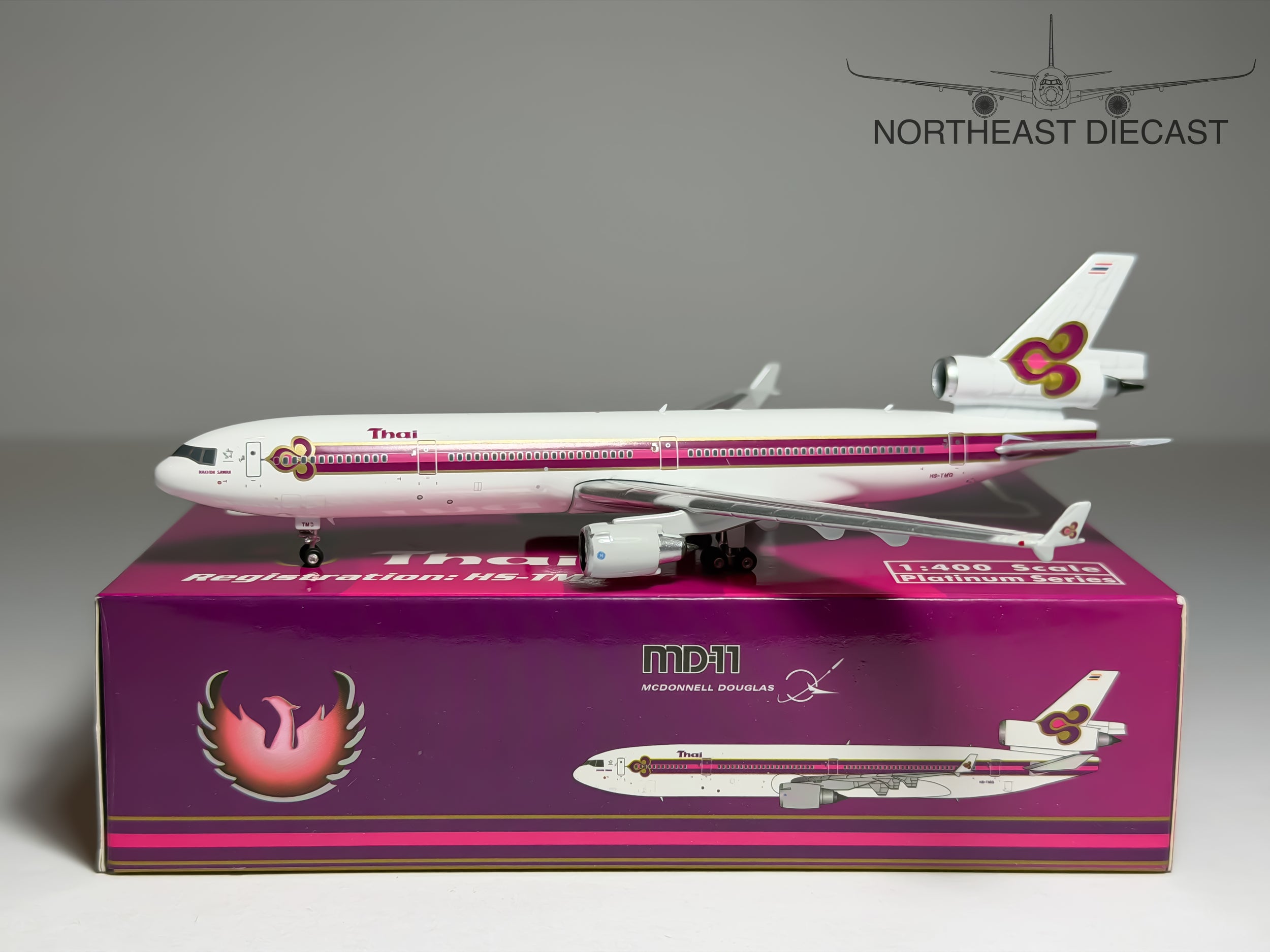 Thai Airways McDonnell Douglas MD-11 1:400 Phoenix HS-TMG (PH411757)