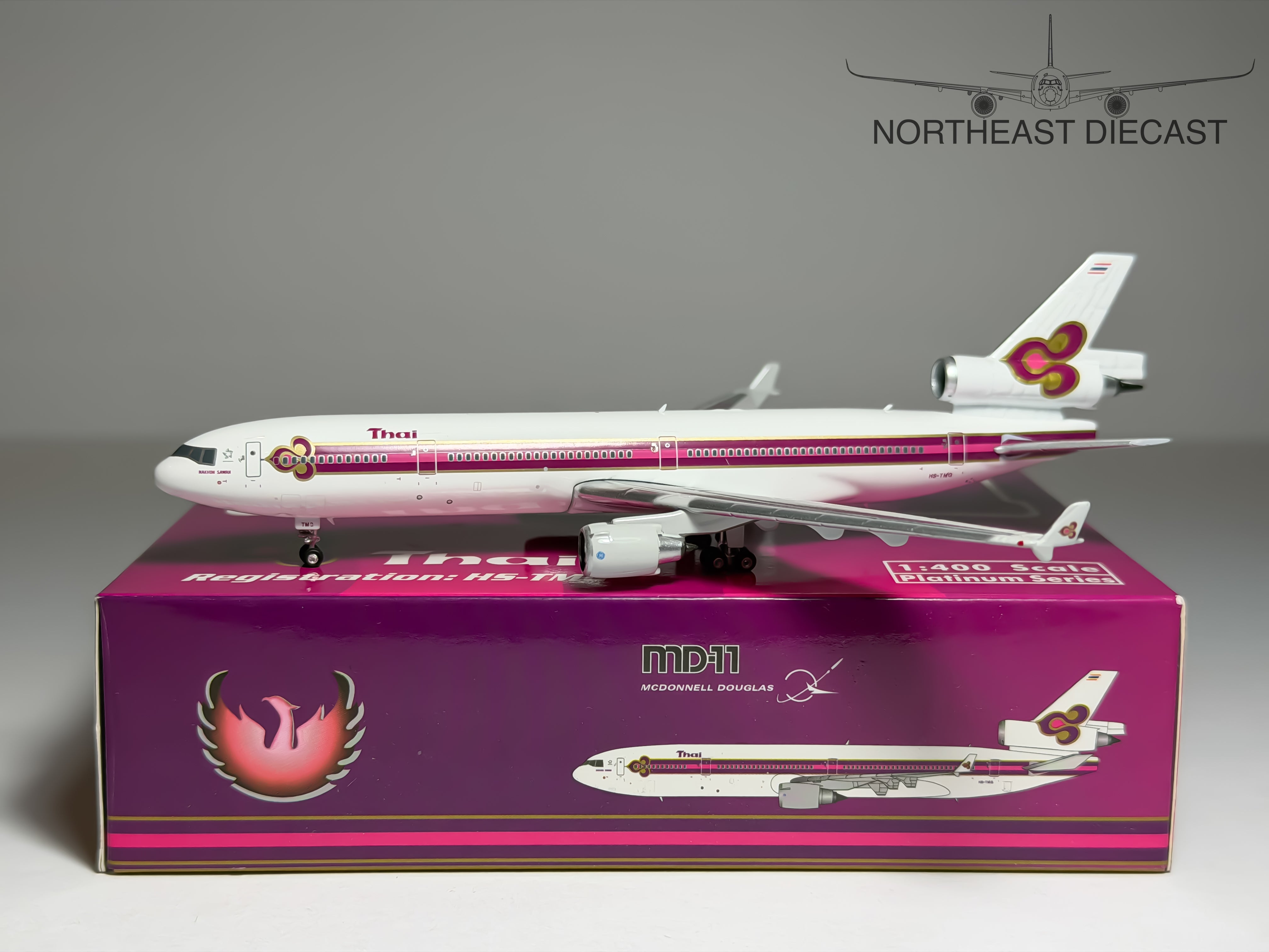 Thai Airways McDonnell Douglas MD-11 1:400 Phoenix HS-TMG (PH411757)