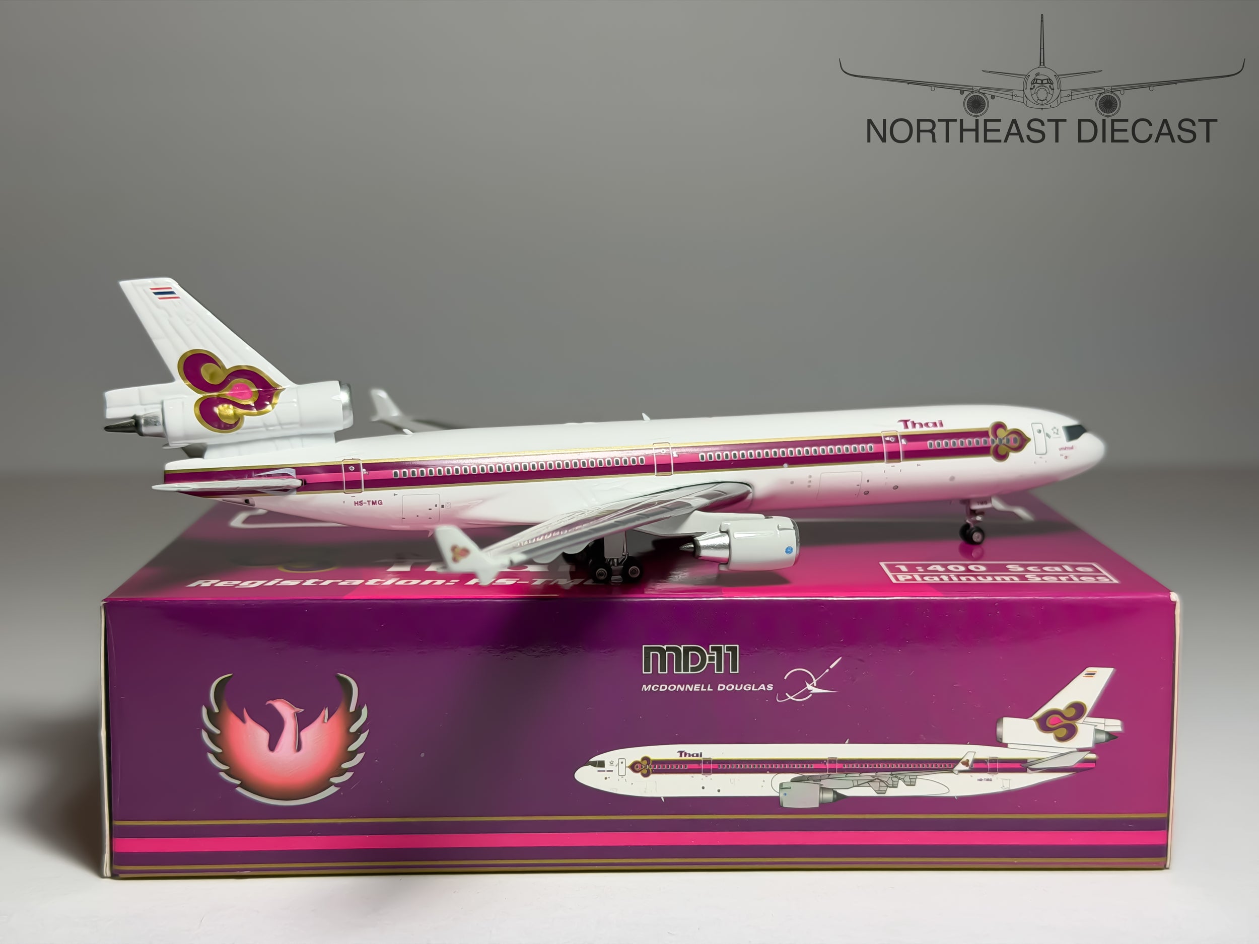 Thai Airways McDonnell Douglas MD-11 1:400 Phoenix HS-TMG (PH411757)