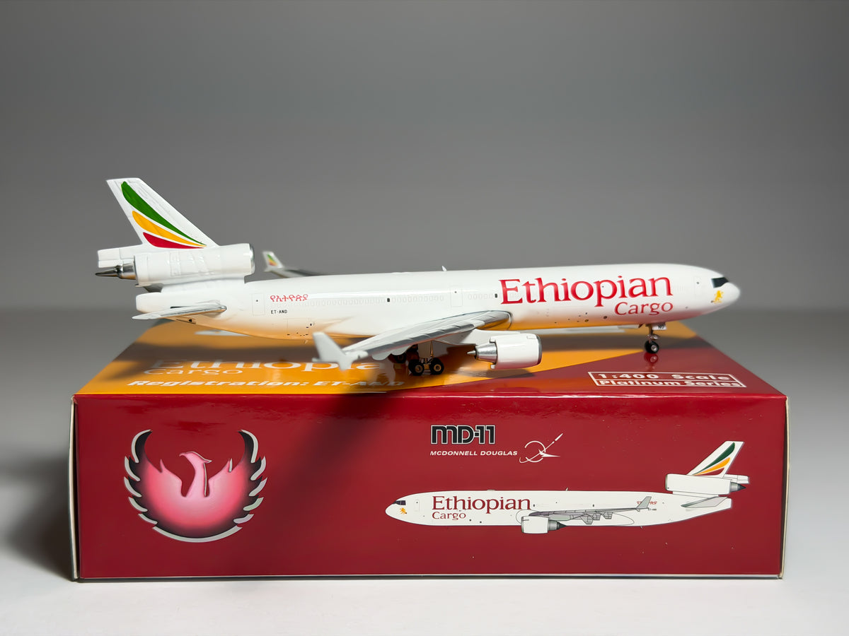 Ethiopian Cargo McDonnell Douglas MD-11 1:400 Phoenix ET-AND (PH411821)
