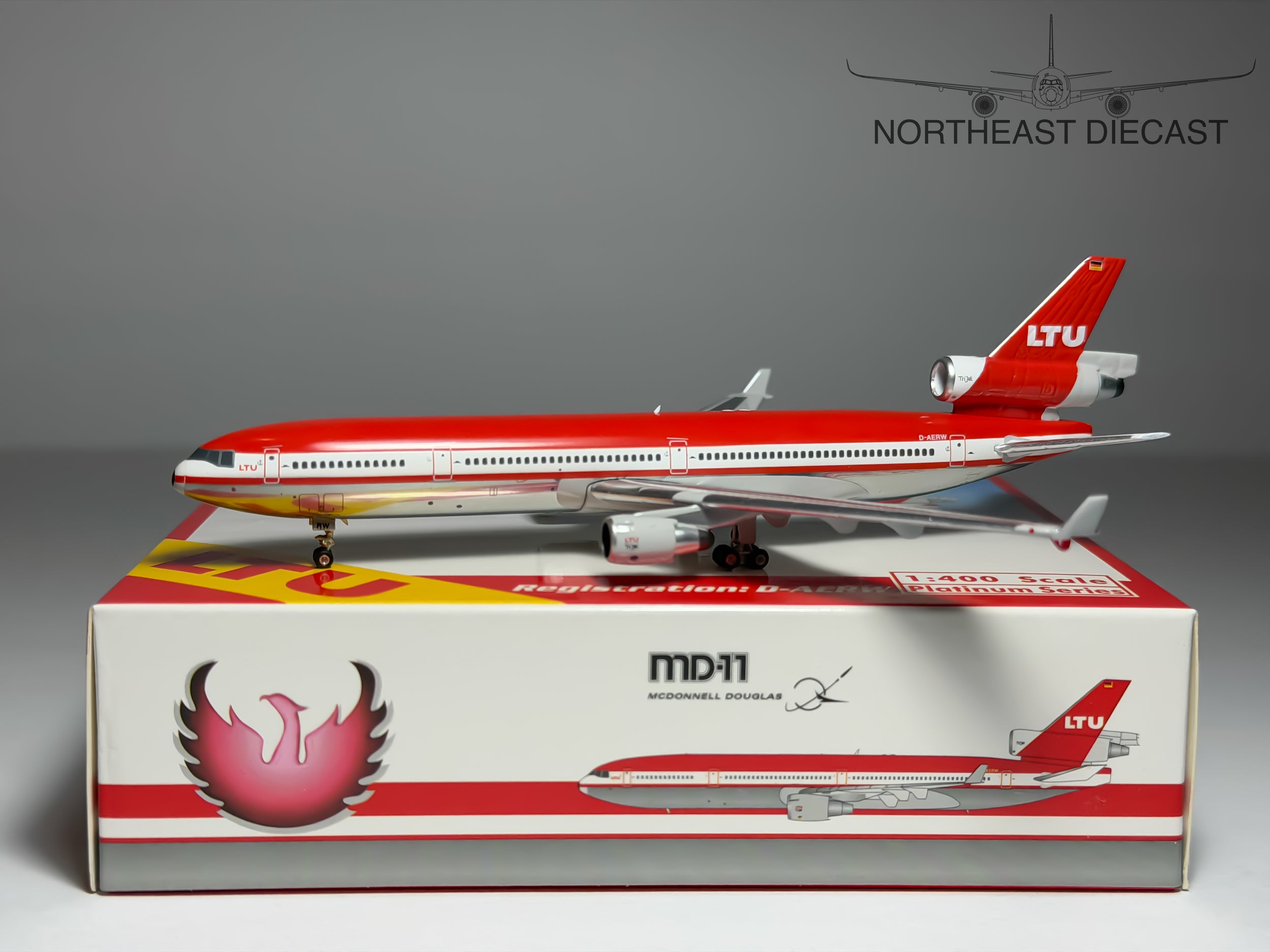 LTU McDonnell Douglas MD-11 1:400 Phoenix D-AERW (PH411874)
