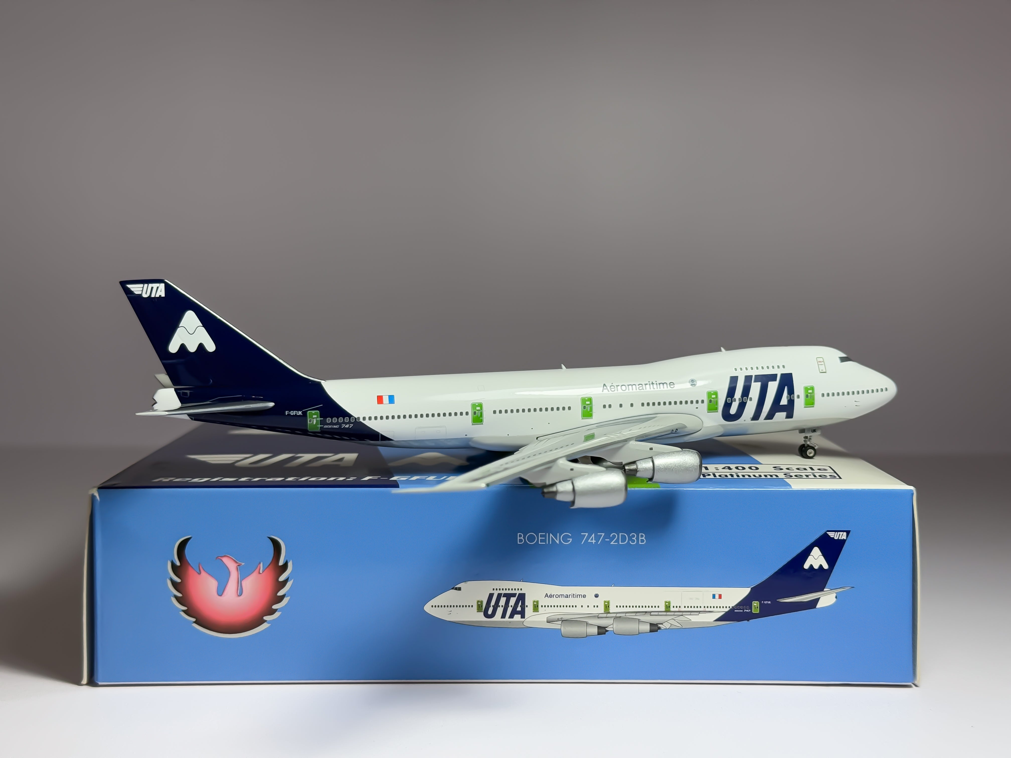 Union de Transports Aeriens (UTA) Boeing 747-200 1:400 Phoenix F-GFUK (PH411897)