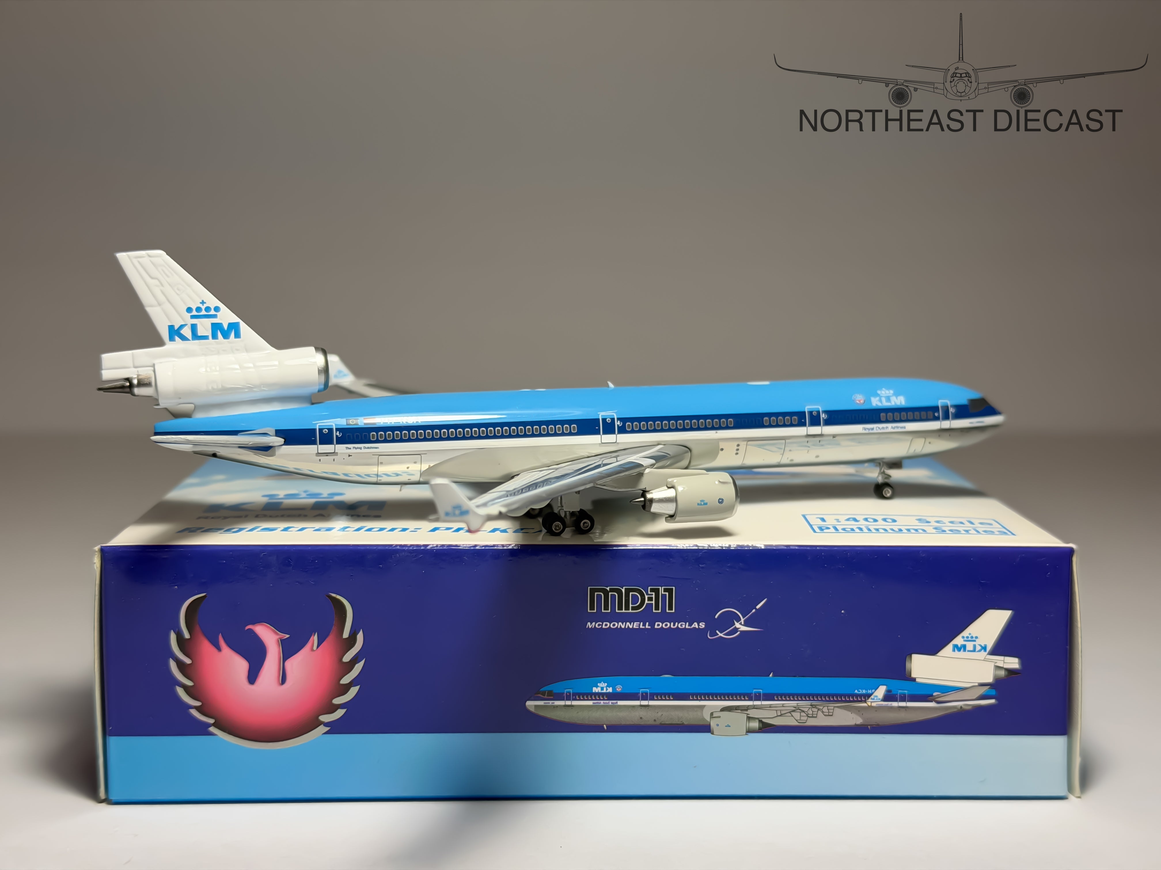 KLM Royal Dutch McDonnell Douglas MD-11 1:400 Phoenix PH-KCA (PH411902)