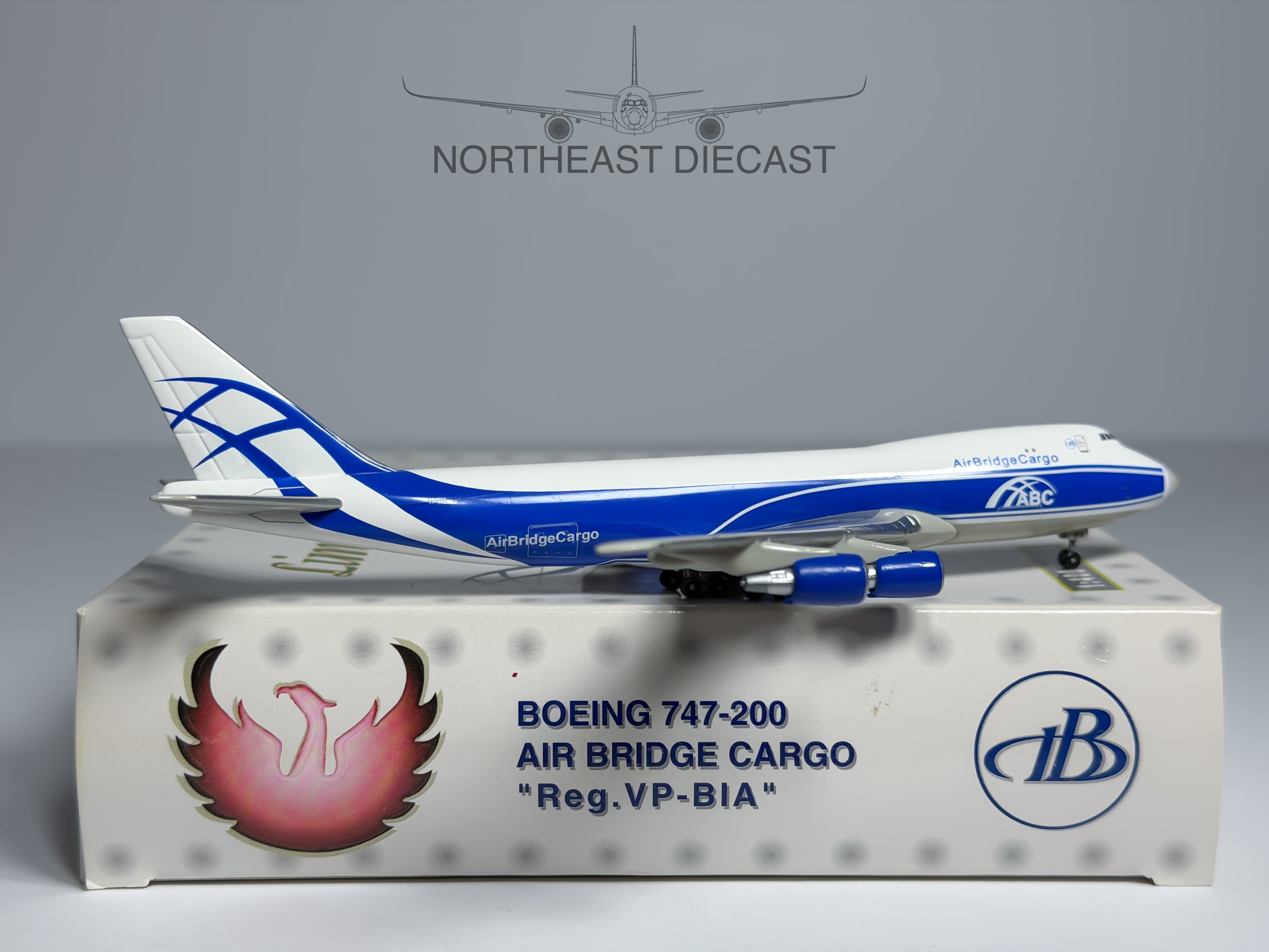Air Bridge Cargo Boeing 747-200F 1:400 Phoenix VP-BIA (PH4ABC058)