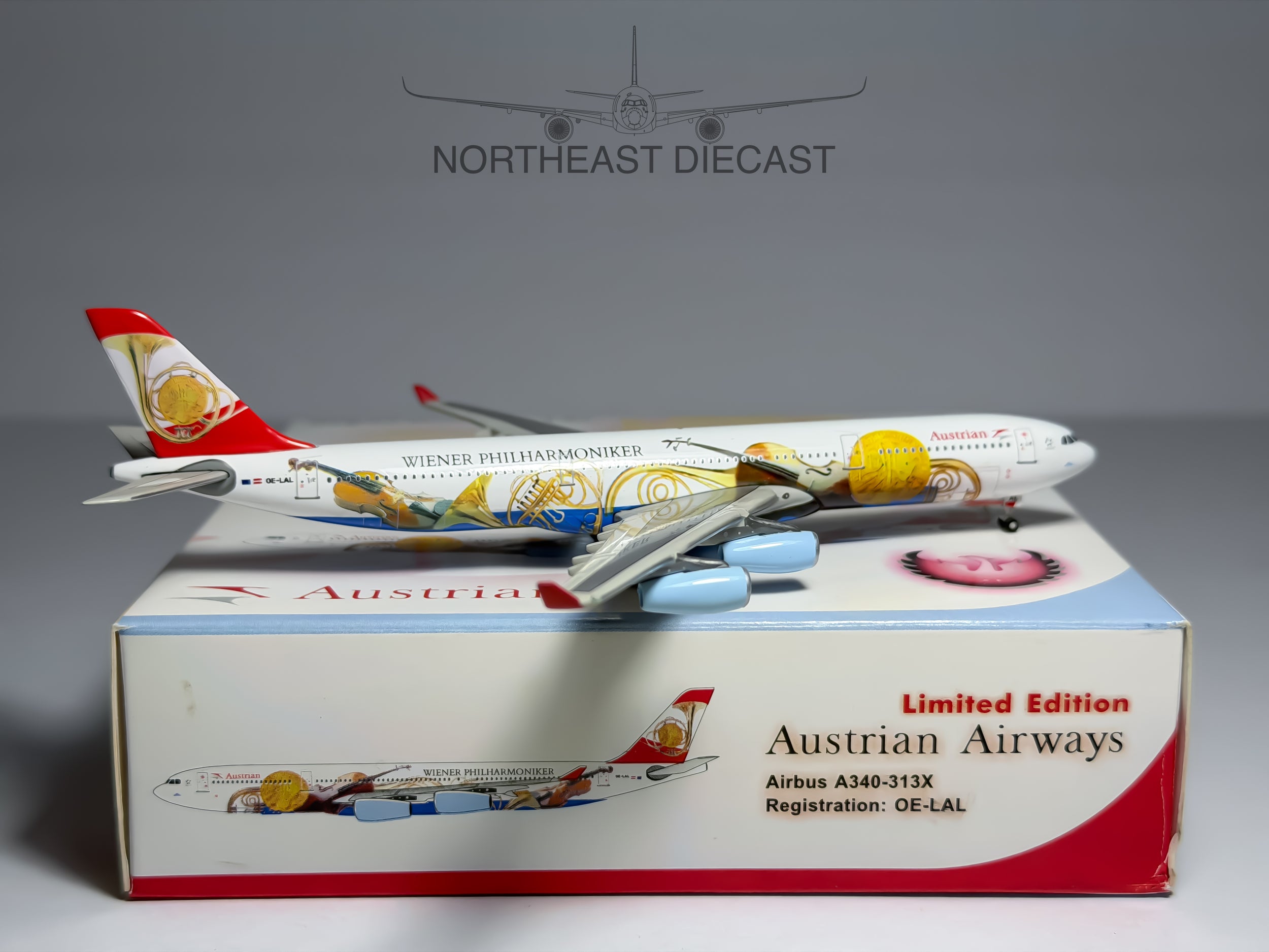 Austrian Airways Airbus A340-300 1:400 Phoenix OE-LAL (PH4AUA197)